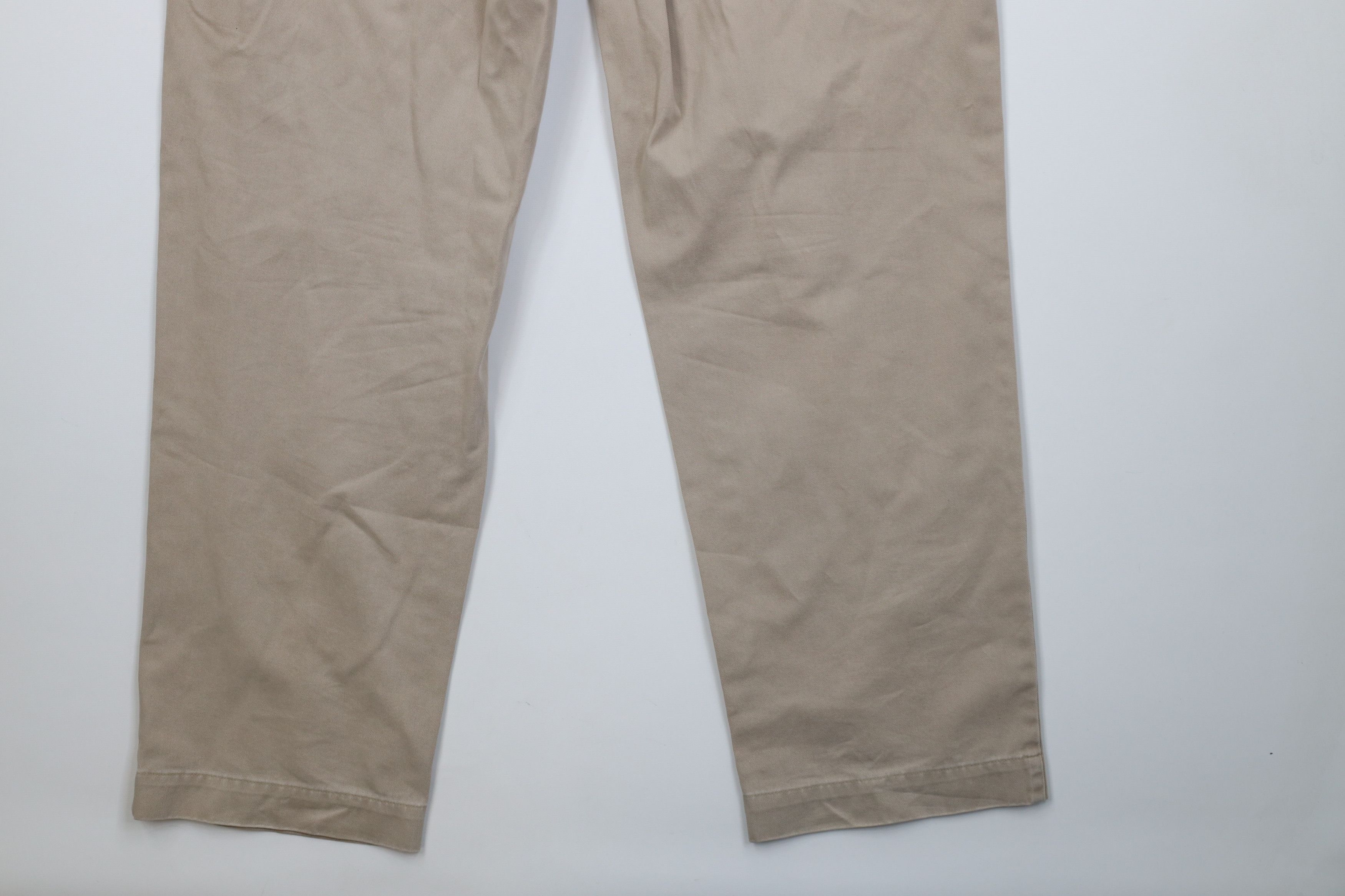 Ralph Lauren Vintage 90s Ralph Lauren Wide Leg Chino Pants Beige Cotton Size US 34 / EU 50 - 14 Thumbnail
