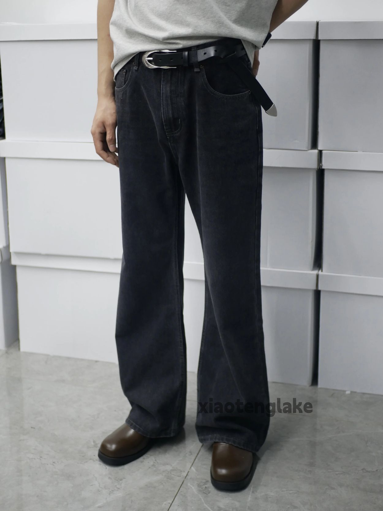 Jean xtl retro vintage washed faded cleanfit baggy jeans Size US 38 / EU 54 - 3 Thumbnail