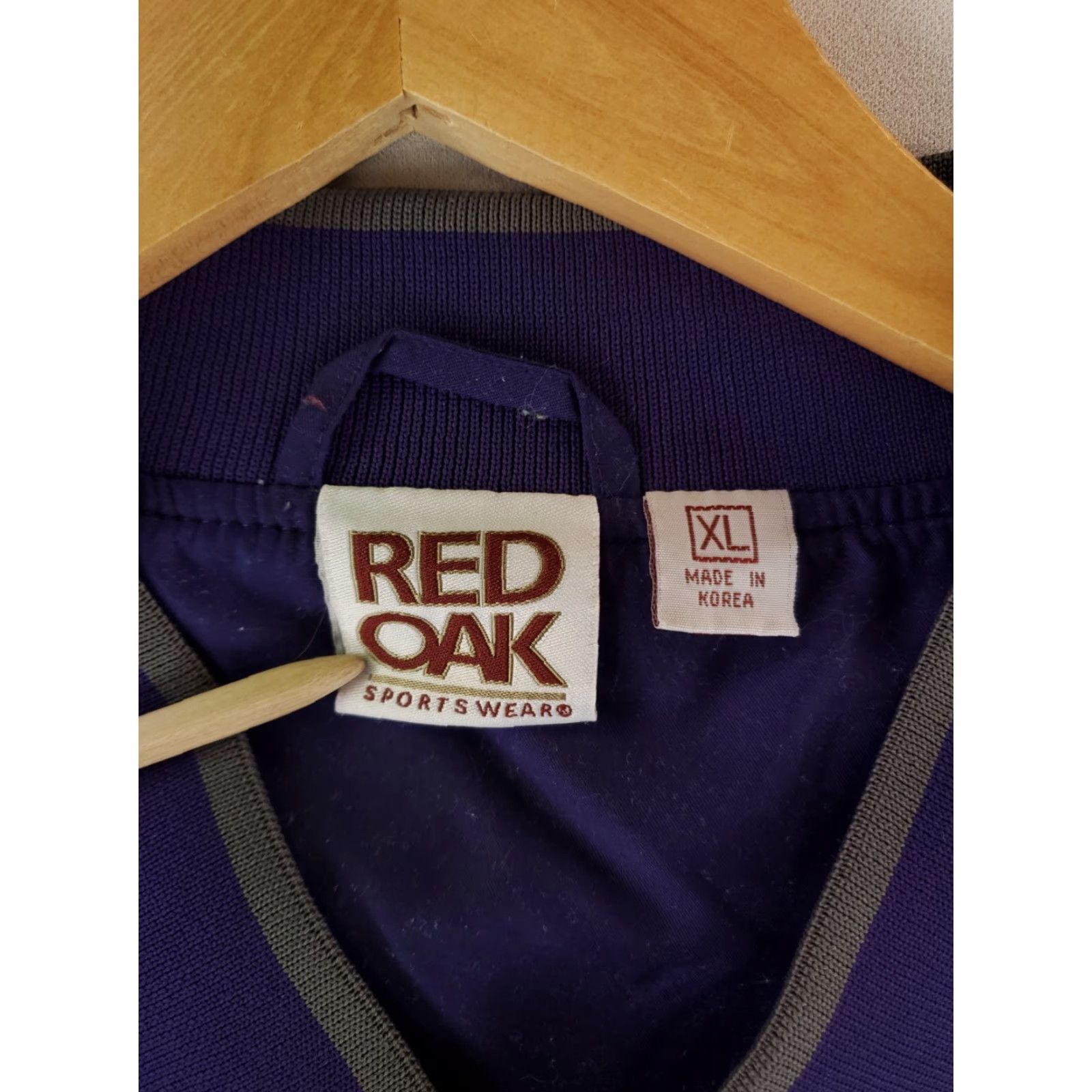 Vintage VINTAGE K State University Red Oak PullOver Windbreaker Jacket Purple XL Mens Size US XL / EU 56 / 4 - 3 Thumbnail