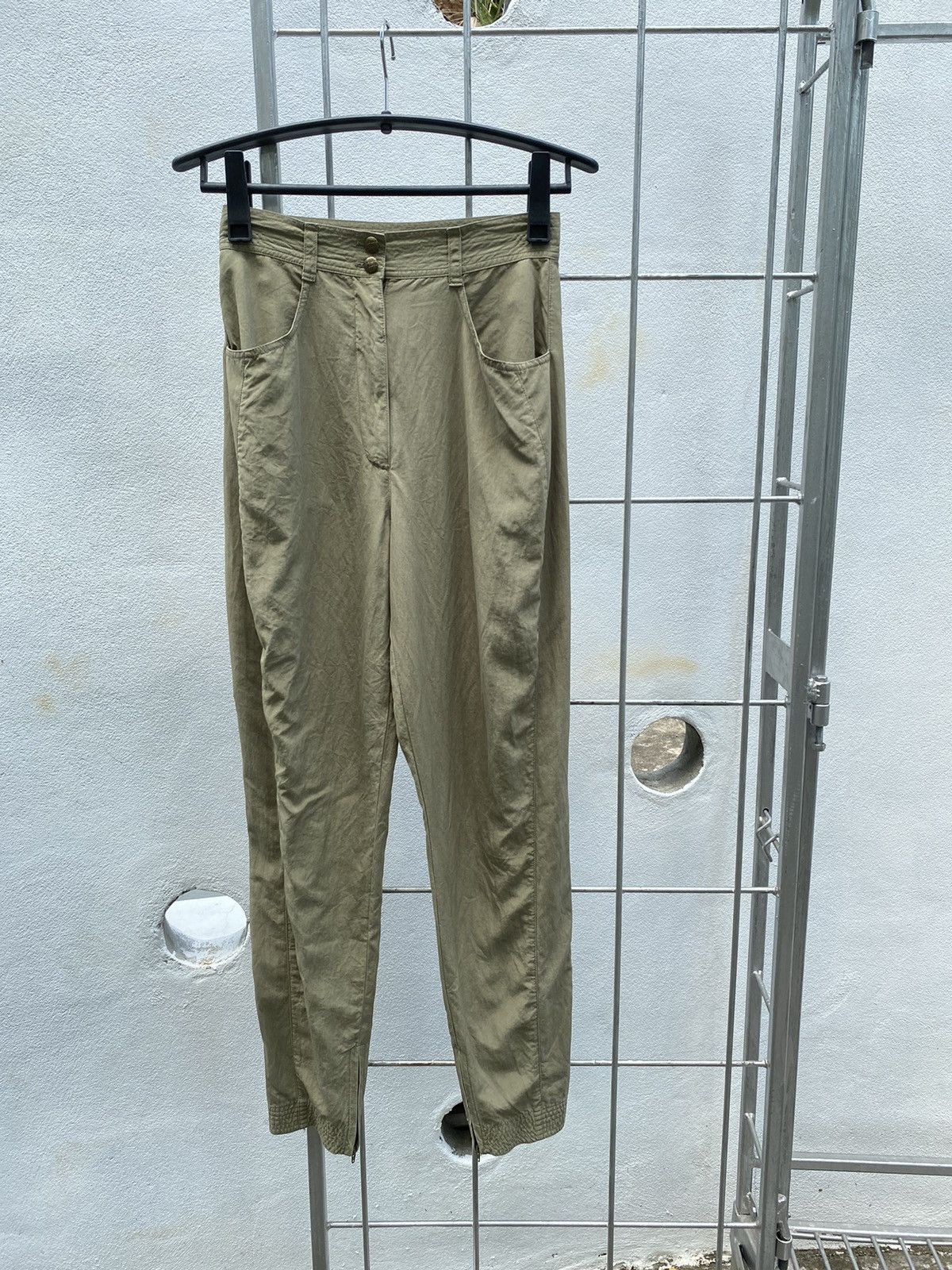 Versace Gianni Versace vintage mid-length green casual pants Size 27" / US 4 / IT 40 - 9 Thumbnail