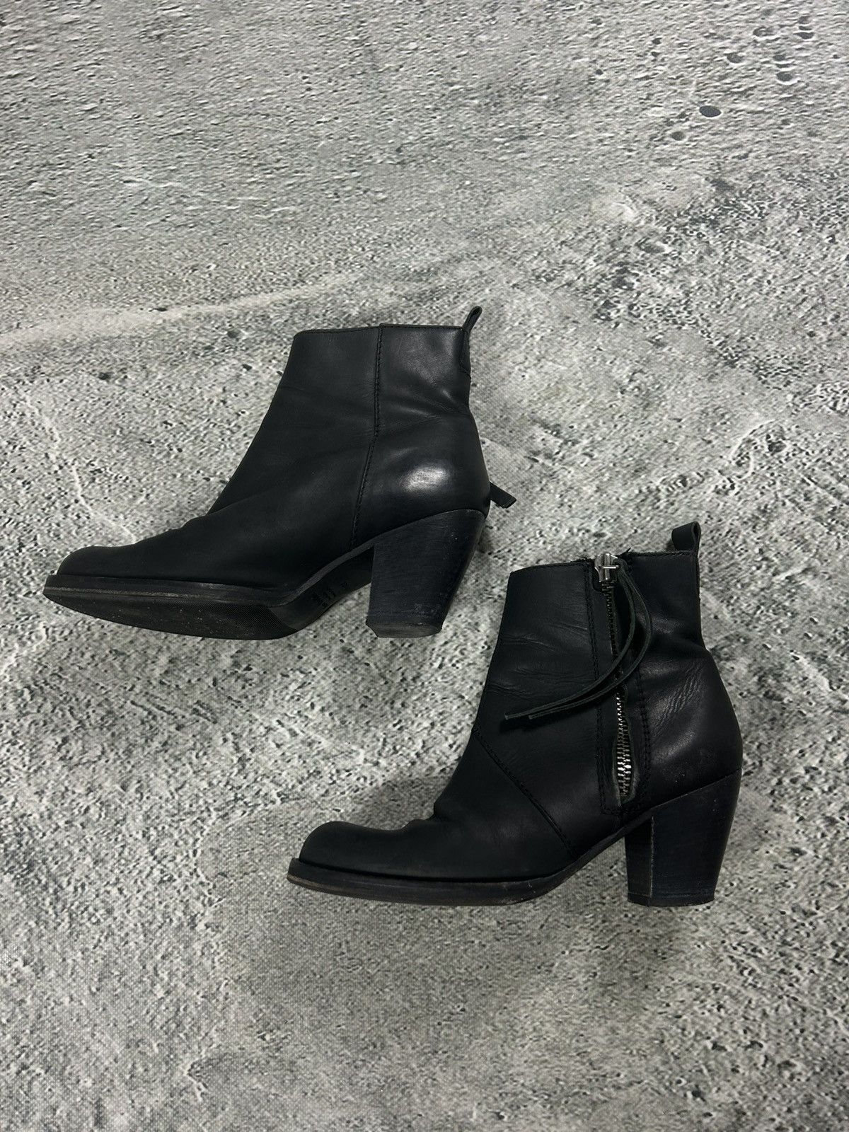 Acne Studios RARE Acne Studios Full Side Zip Boots Heels Margiela Vibe Size US 9 / IT 39 - 1 Thumbnail