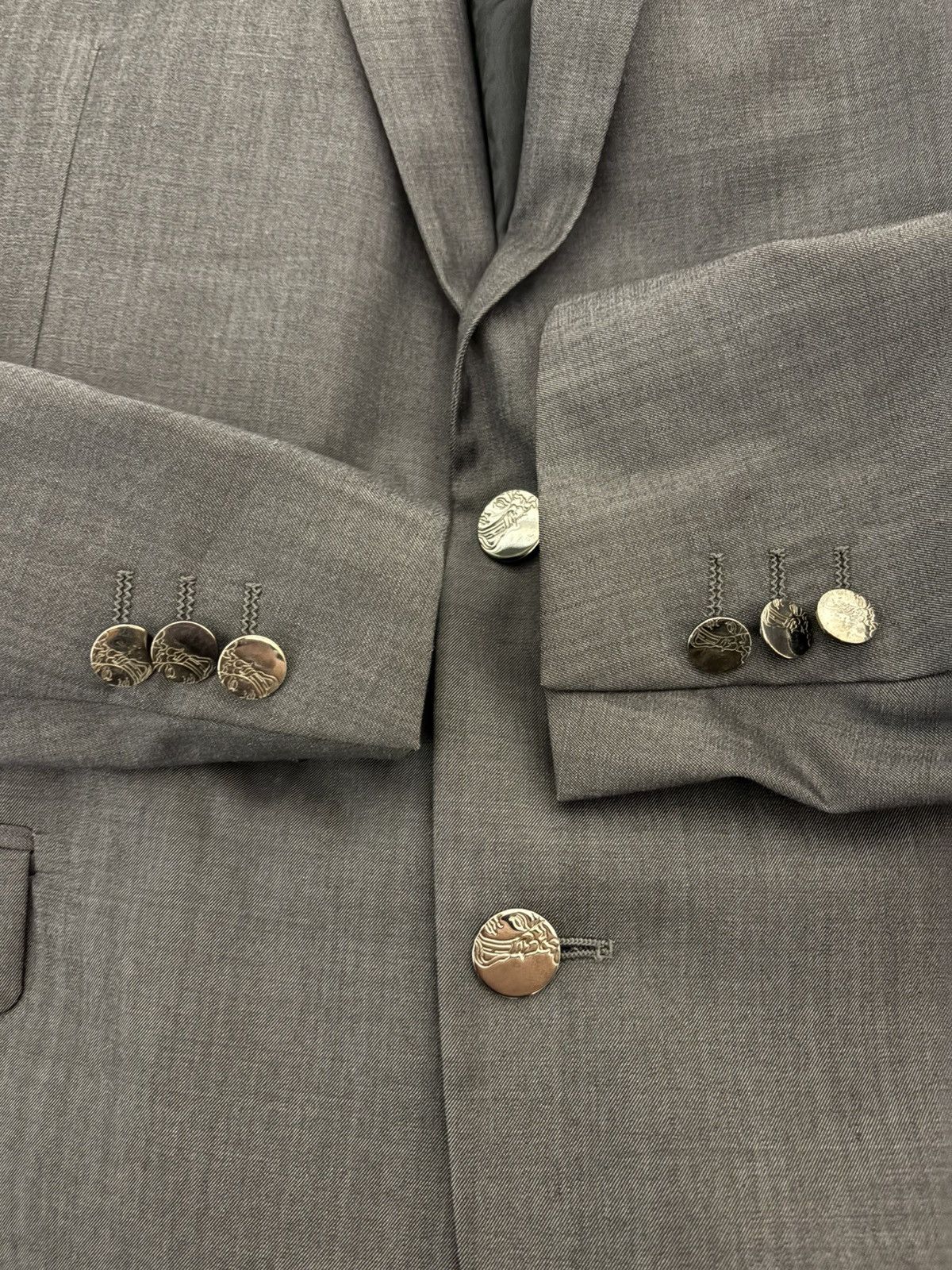Versace Versace Collection Men's Wool Blazer Medusa Metal Buttons Size 54R - 1 Thumbnail