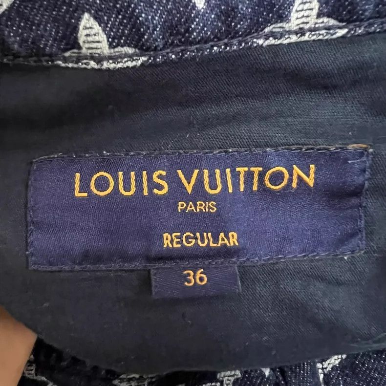 Louis Vuitton Louis Vuitton Blue Monogram Denim Pants -2505 Size US 36 / EU 52 - 5 Thumbnail