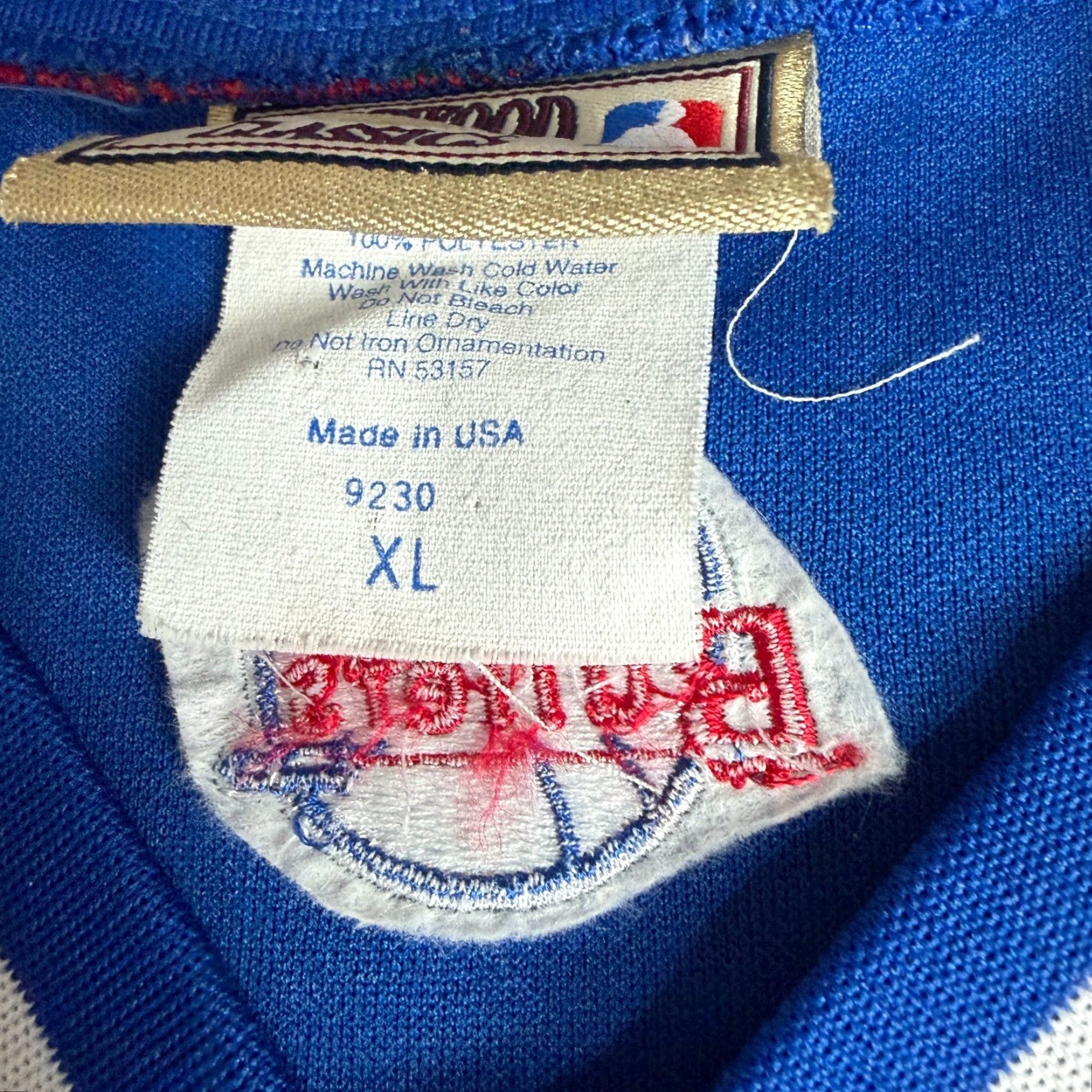 Vintage VINTAGE Baltimore Bullets Shirt Jersey XL Blue Embroidered Made in USA Size US XL / EU 56 / 4 - 7 Thumbnail