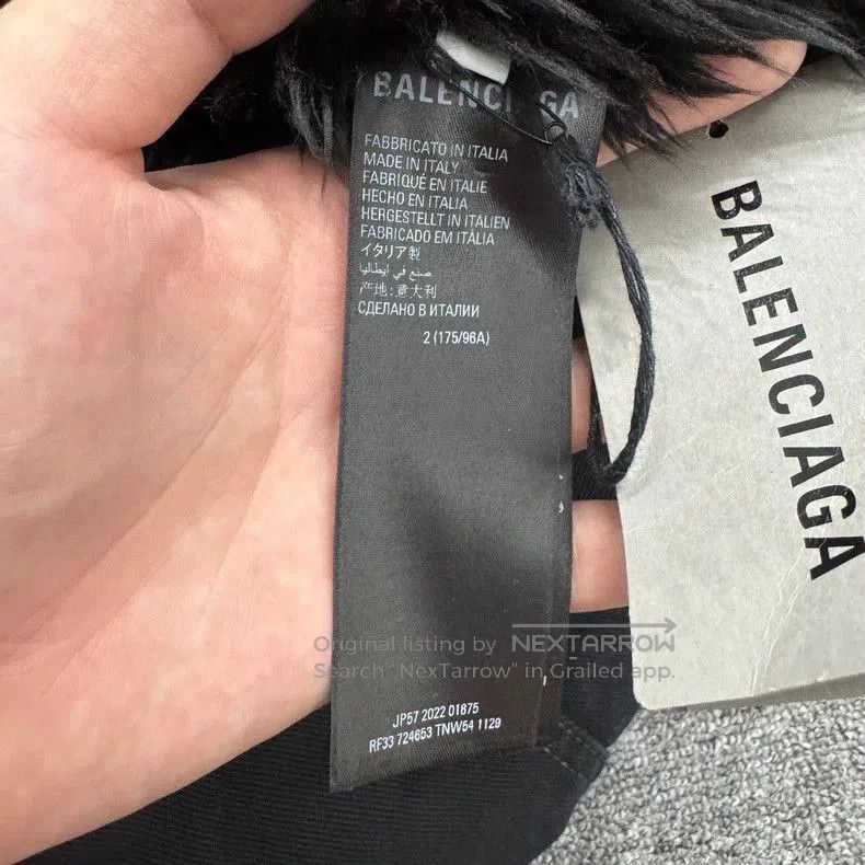 Balenciaga Balenciaga Fur Denim Jacket. Size US S / EU 44-46 / 1 - 4 Thumbnail