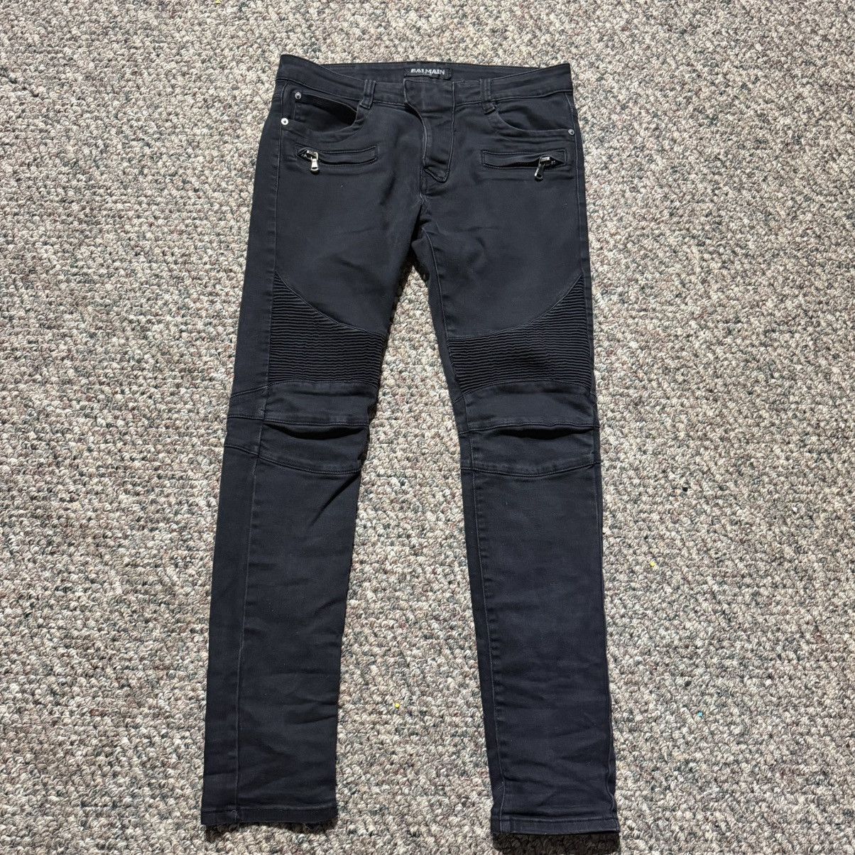 Balmain Balmain Biker Jeans Size US 29 - 1 Thumbnail