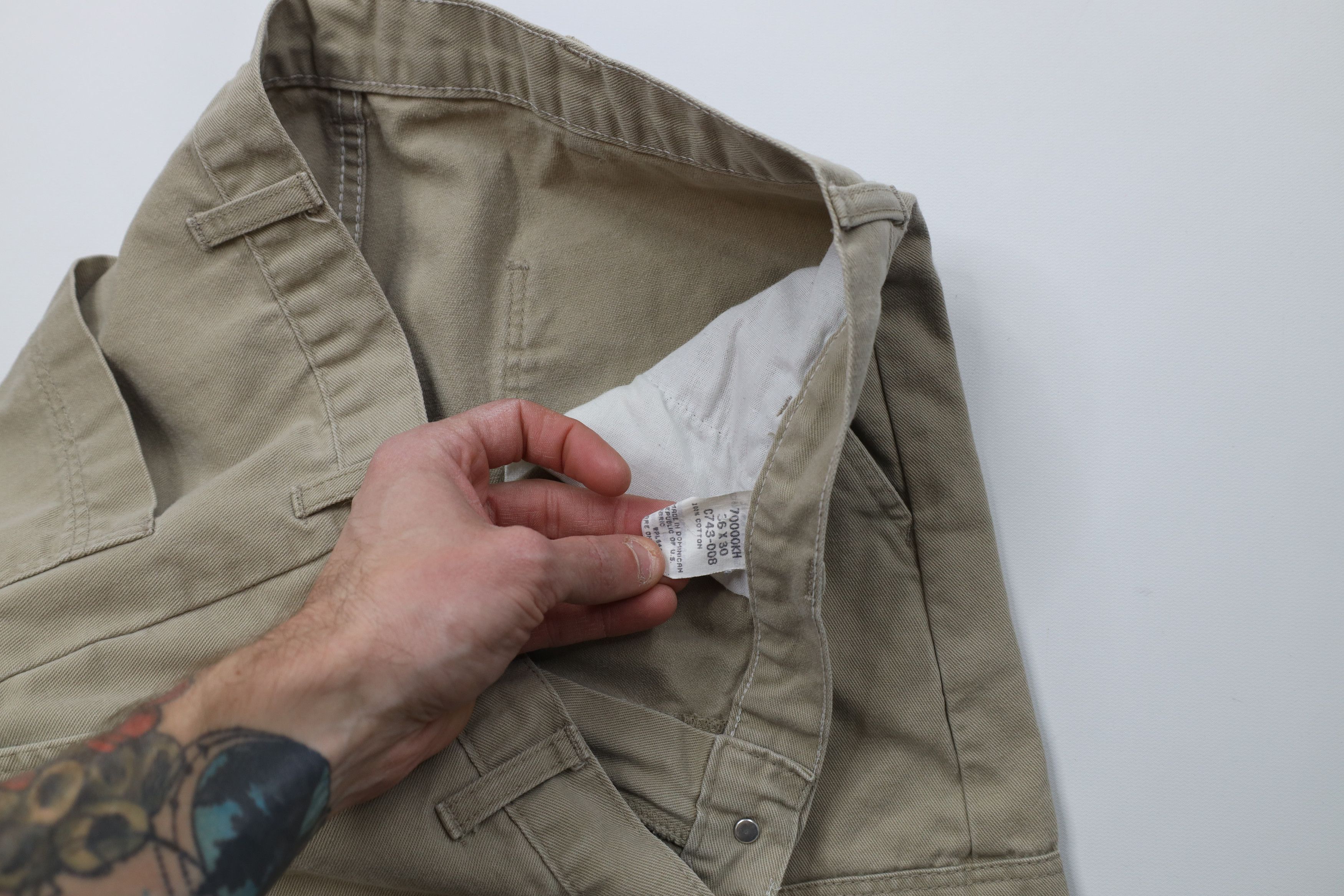 Wrangler Vintage 90s Y2K Wrangler Canvas Baggy Wide Leg Cargo Pants Size US 36 / EU 52 - 8 Thumbnail