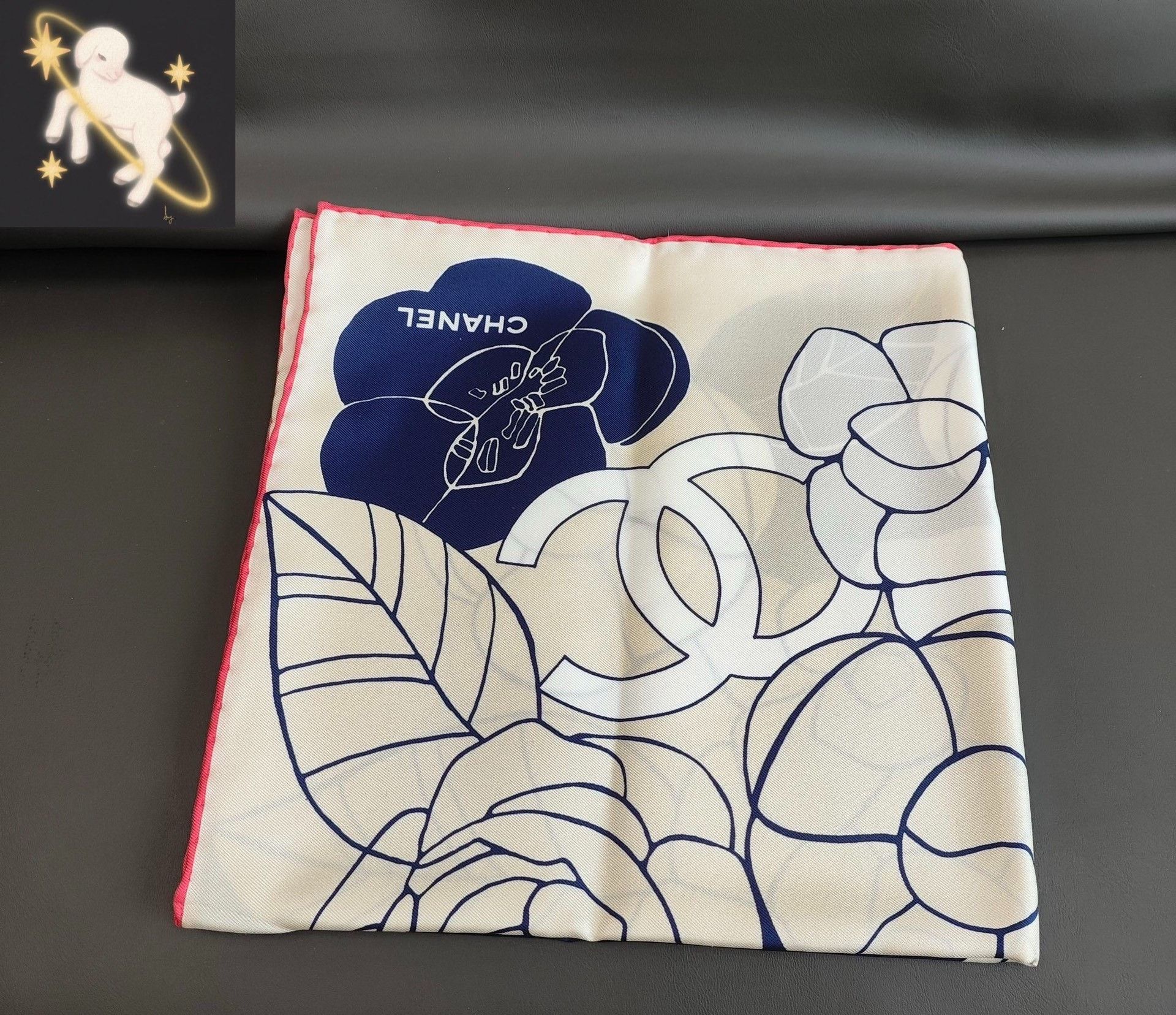 Chanel Chanel Blue Scarf 35 Men Size ONE SIZE - 1 Thumbnail
