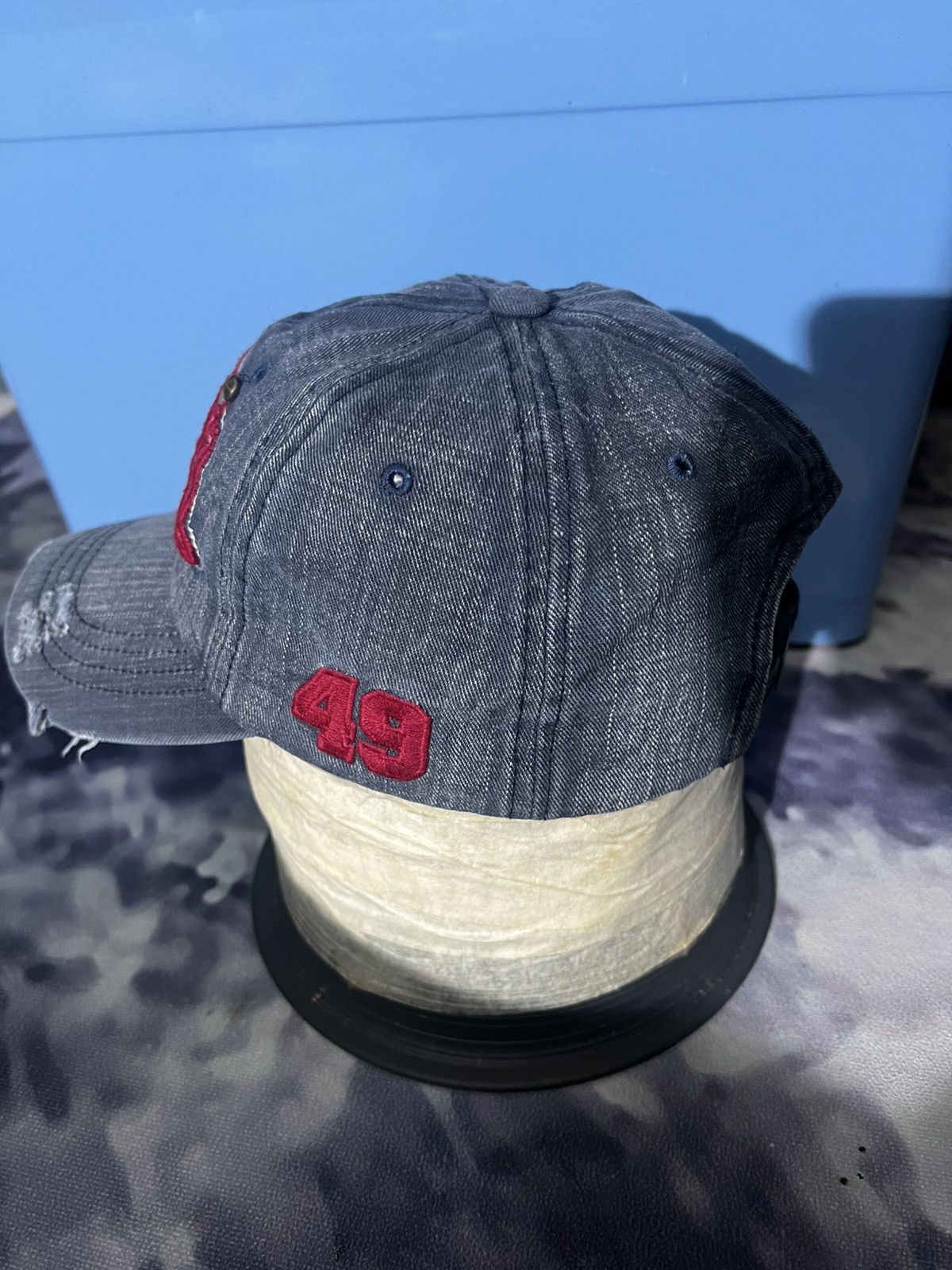 Vintage × Von Dutch vintage hat von dutch denim distress Size ONE SIZE - 2 Thumbnail
