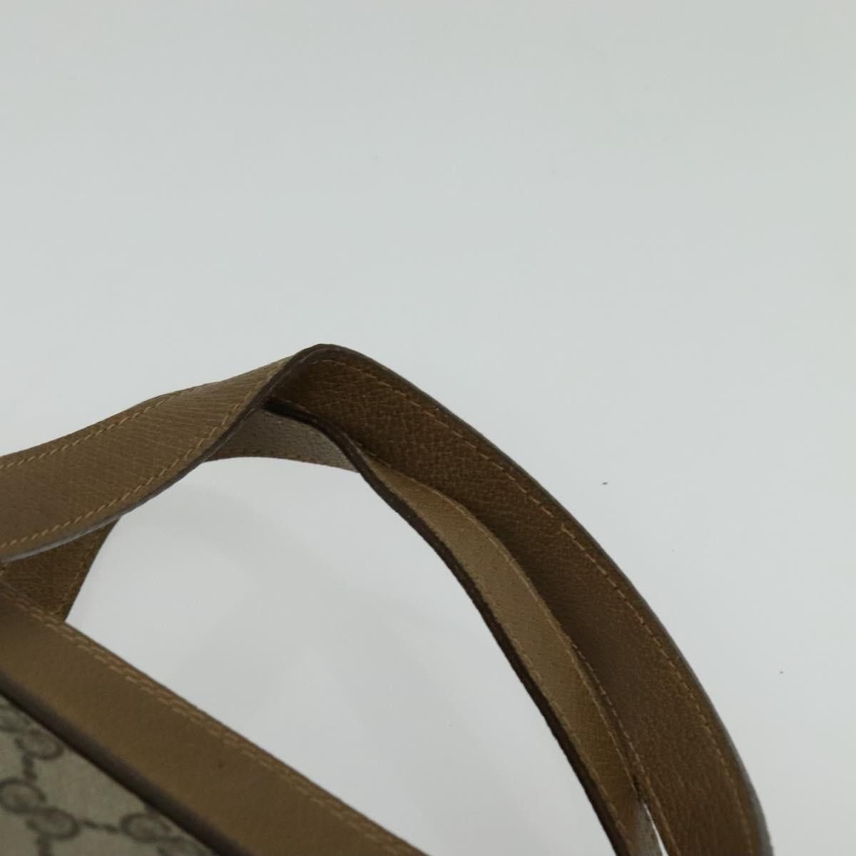 Gucci GUCCI GG Supreme Web Sherry Line Bag Pvc Beige Gold 40 02 Size ONE SIZE - 8 Thumbnail