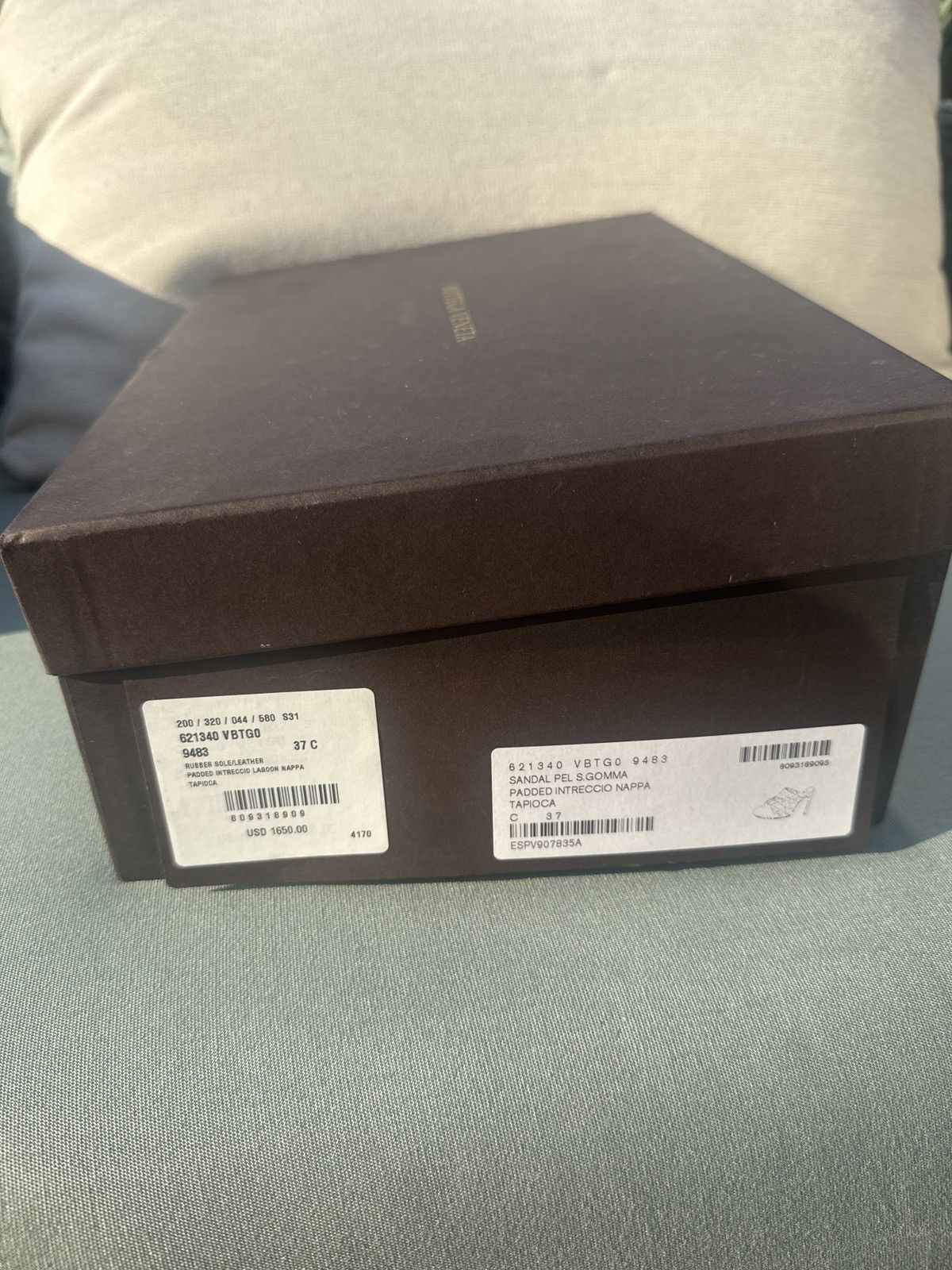 Bottega Veneta Bottega Venetta padded intreccio lagoon napa tapioca Size US 7 / IT 37 - 3 Thumbnail