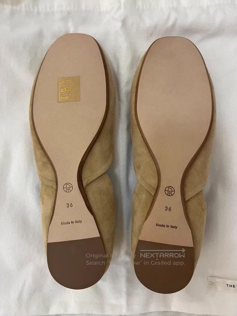 The Row The Row Suede Kidskin Ballet Flats Size US 5.5 / IT 35.5 - 7 Thumbnail