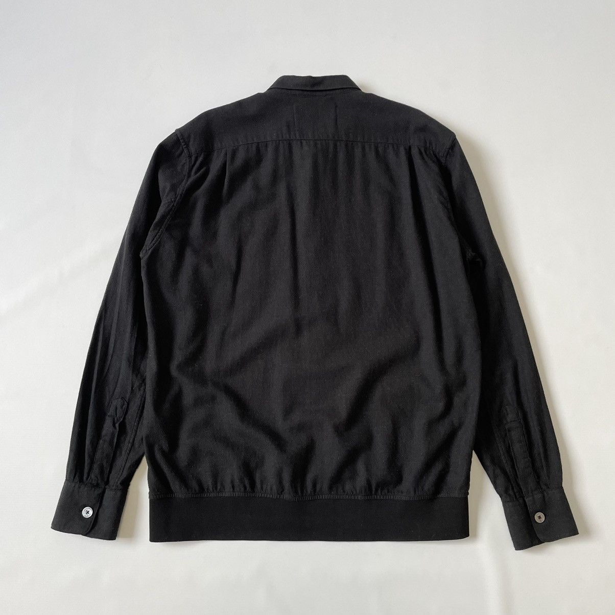 A/W 14 ‘Tobacco Fleck’ Black Wool Shirt