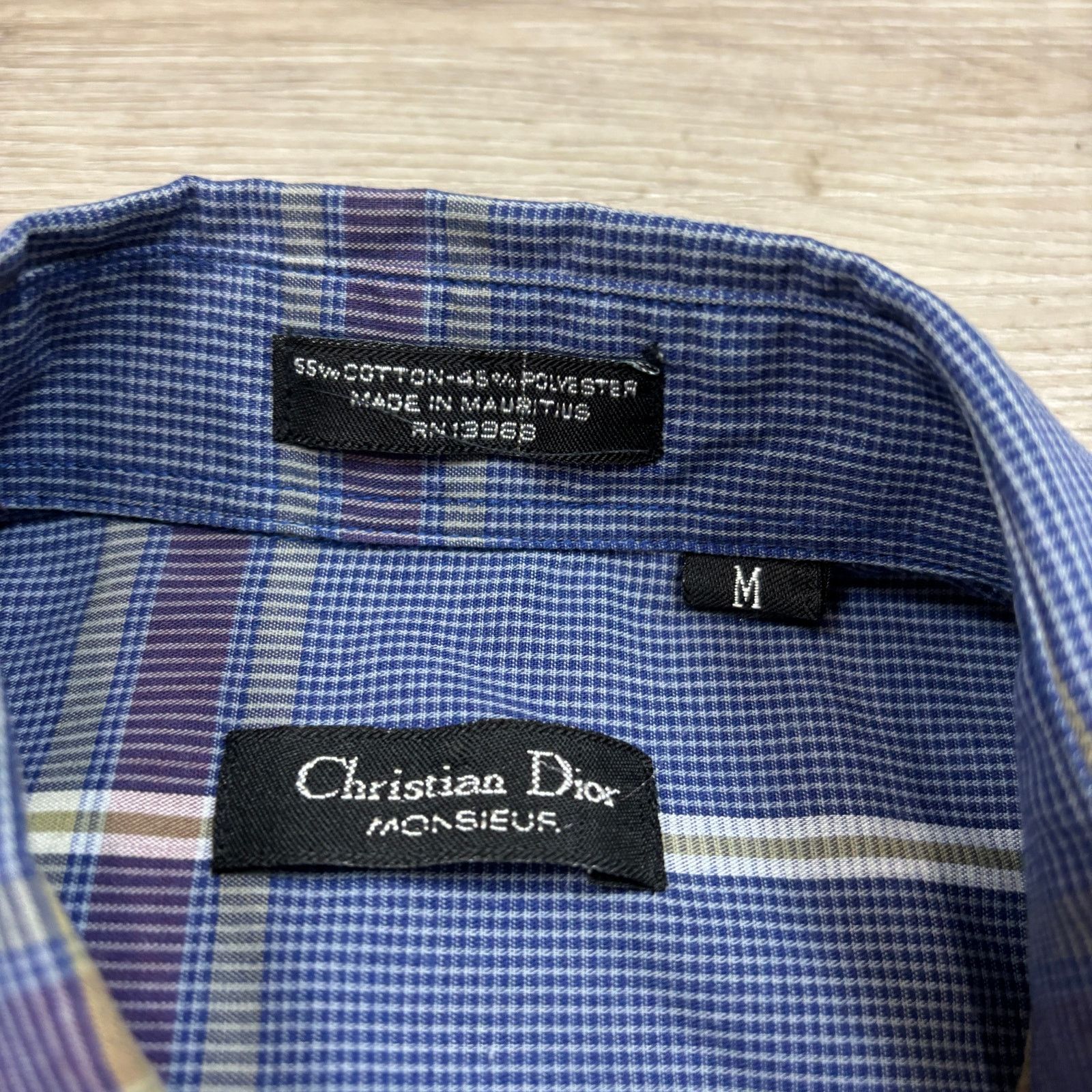 Christian Dior Monsieur × Vintage VTG Christian Dior Monsieur Plaid Button Up Shirt Men's M Size US M / EU 48-50 / 2 - 4 Thumbnail
