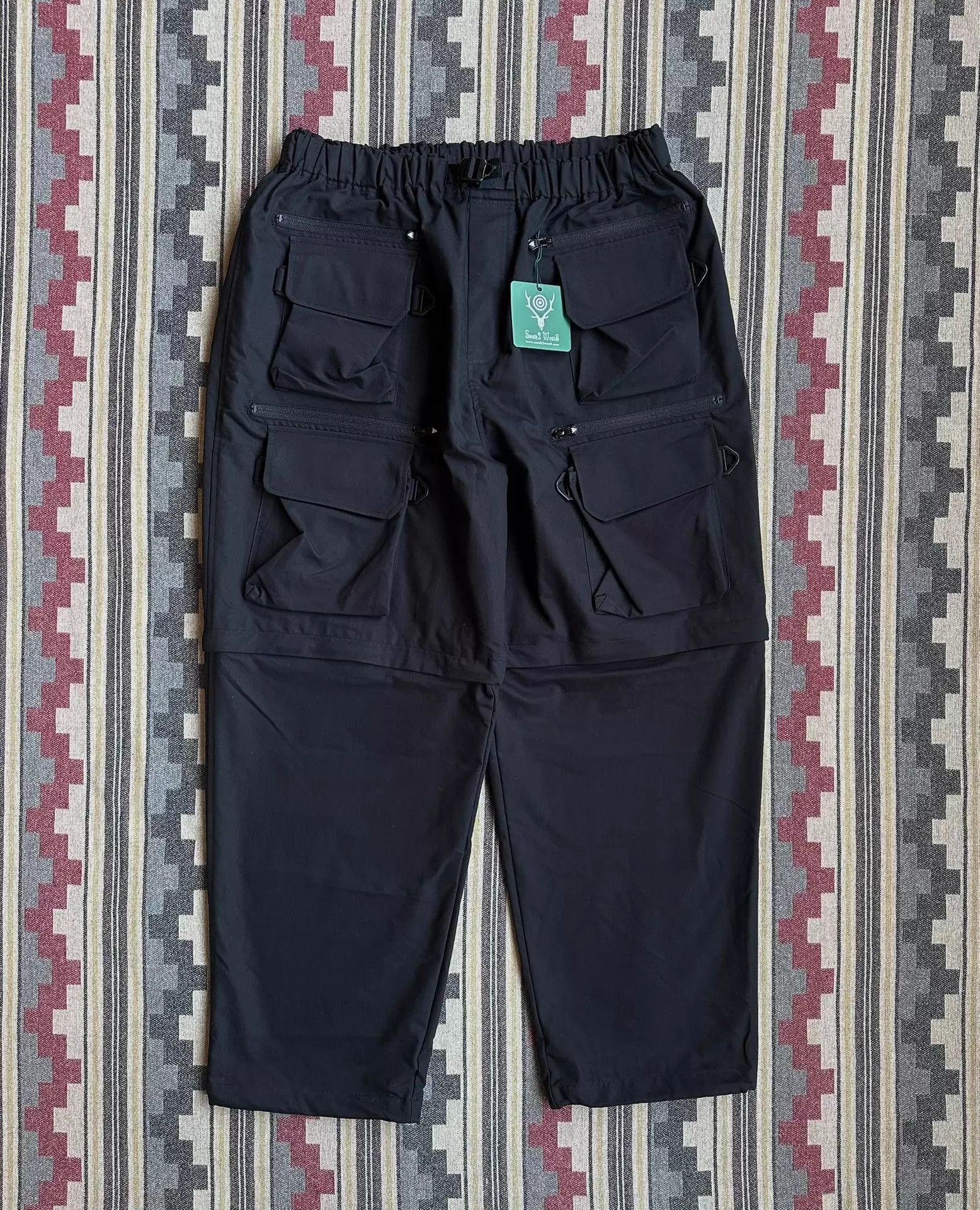South2 West8 Black Multi-Pocket Casual Pants Size 36 Size US 36 / EU 52 - 1 Thumbnail