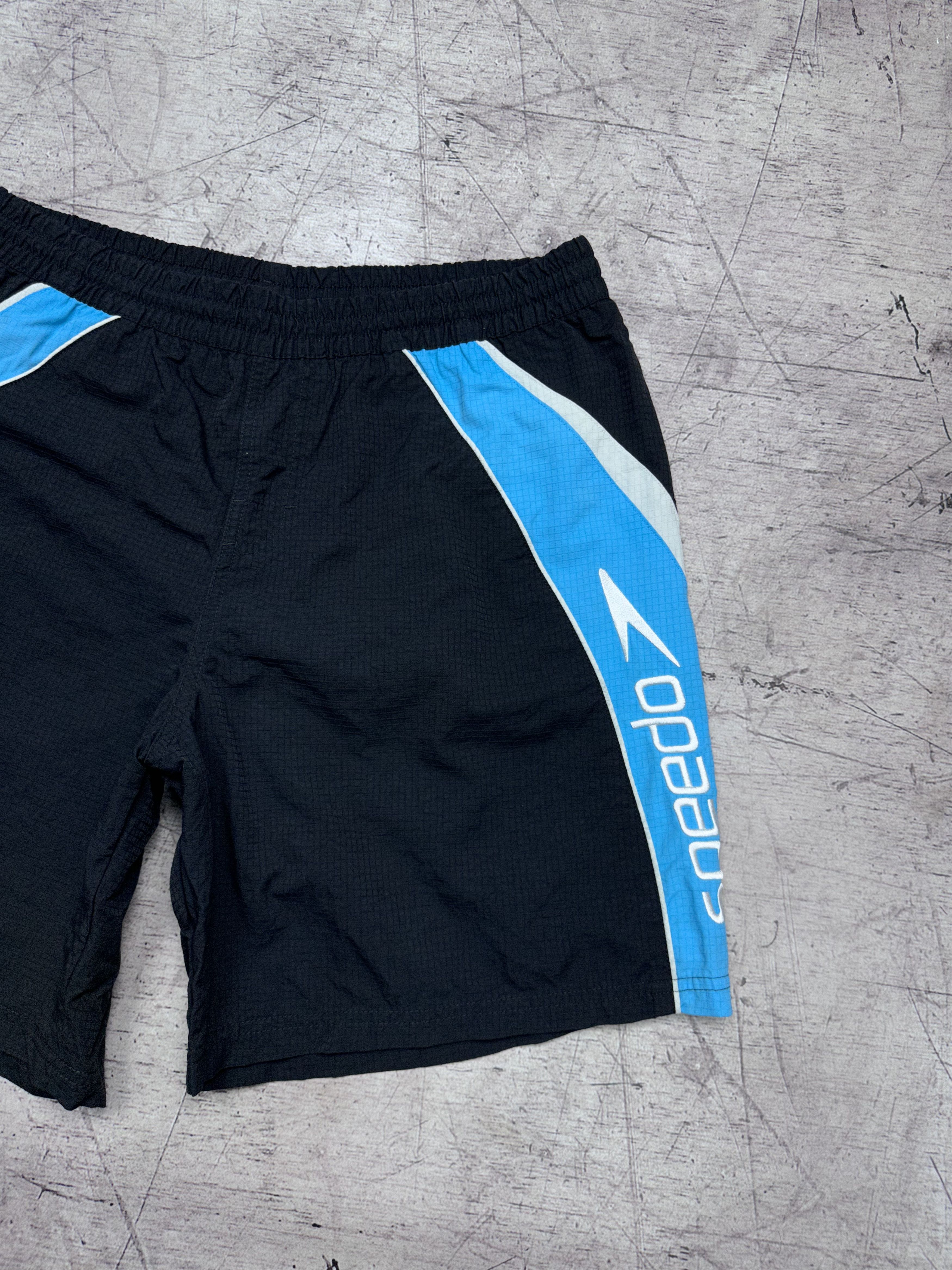 Speedo Speedo Vintage Mens Big Logo Nylon Swimming Shorts Size US 32 / EU 48 - 2 Thumbnail