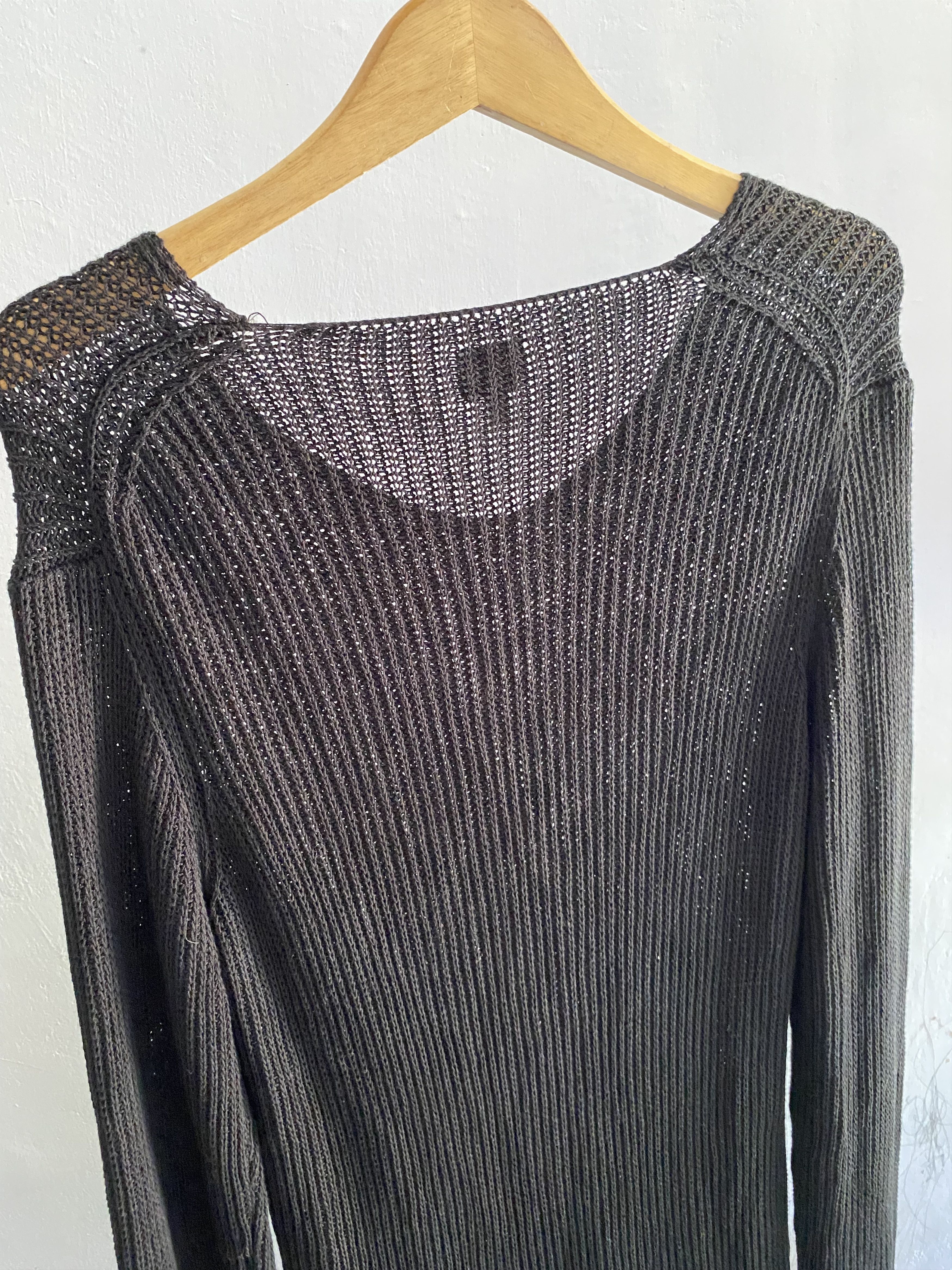 If Six Was Nine × Japanese Brand × Le Grande Bleu (L.G.B.) Vintage armani collezioni fishnet Size US L / EU 52-54 / 3 - 6 Thumbnail