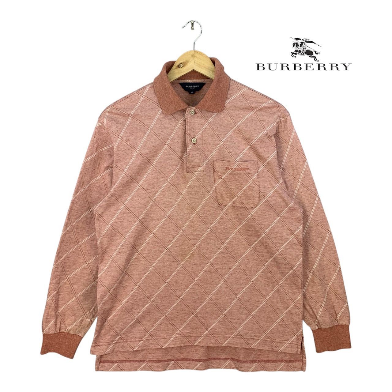 Burberry Vintage Burberry Golf Polo Shirt Made in Japan Size US M / EU 48-50 / 2 - 1 Thumbnail