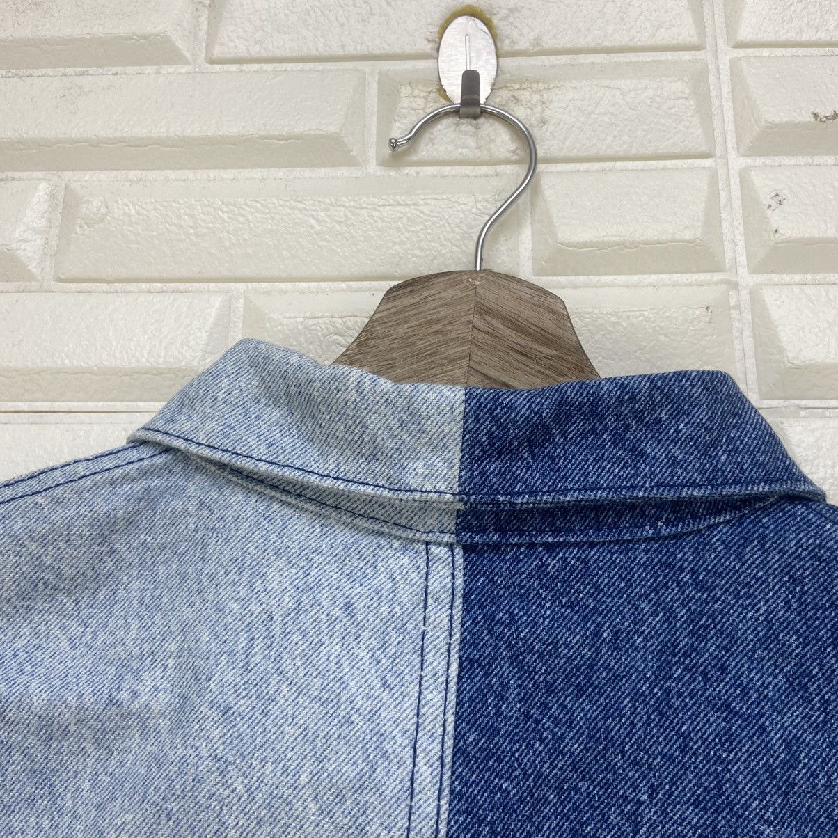 GU × Maison MIHARA YASUHIRO 🔥Miharayasuhiro Two-Tone Trucker Denim Jacket Size US M / EU 48-50 / 2 - 12 Thumbnail