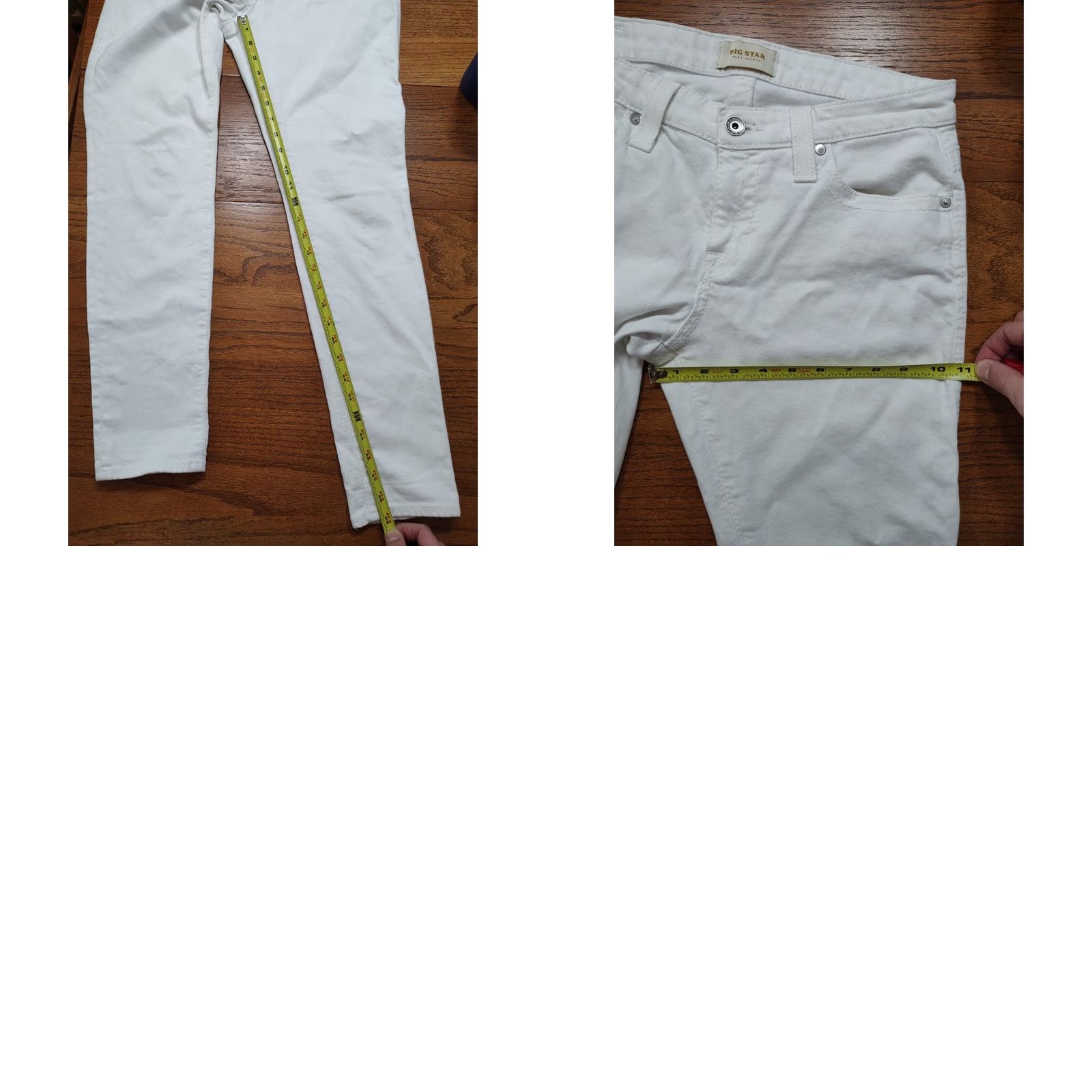 Denime BIG STAR Jeans Womens White Alex Skinny Denim 30 X 29 Slim Stretch 5-Pocket Classic Size 30" / US 8 / IT 44 - 10 Thumbnail