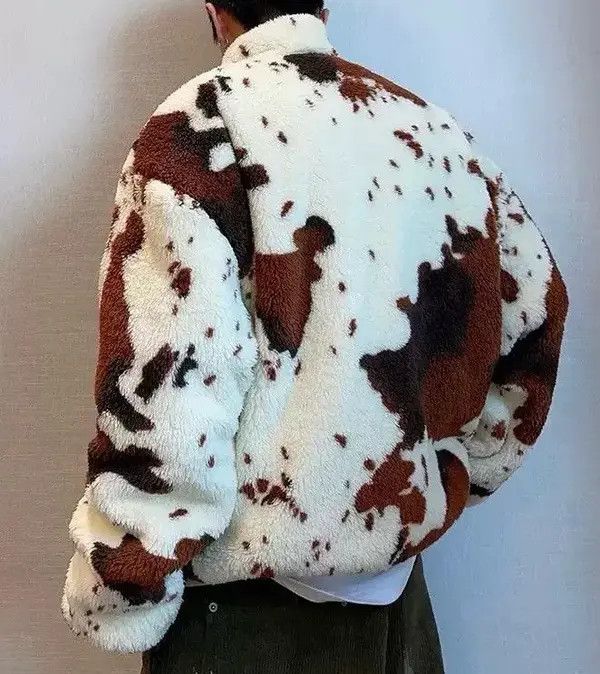 Japanese Brand Vintage Hip Hop y2k Fluffy Wool Reversible Jacket Coat Size US XL / EU 56 / 4 - 4 Thumbnail