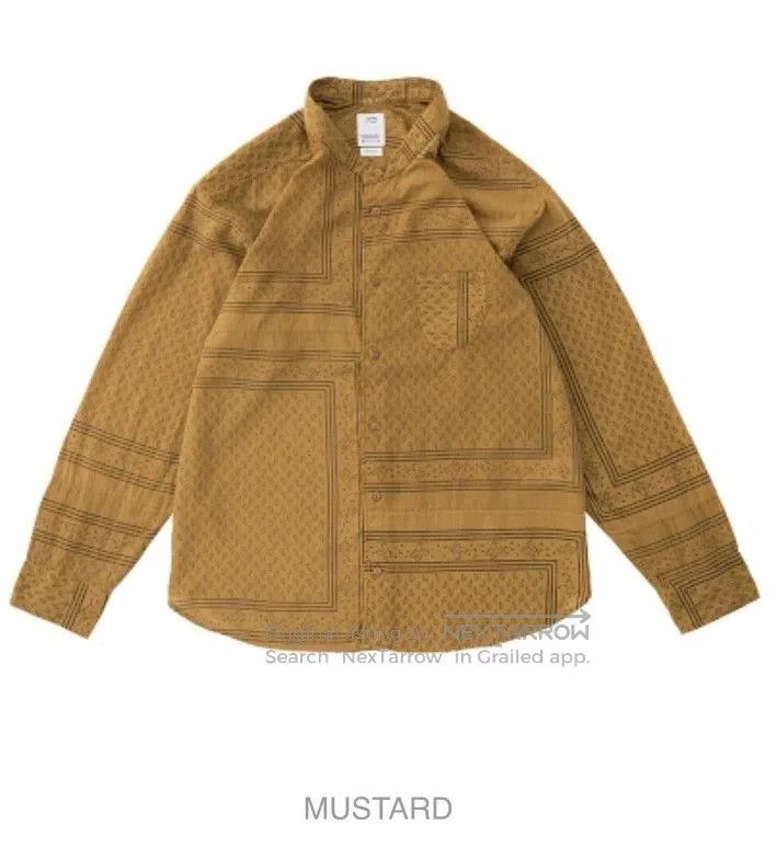 Visvim VISVIM Mustard Paisley Pattern Shirt. Size US XL / EU 56 / 4 - 1 Thumbnail