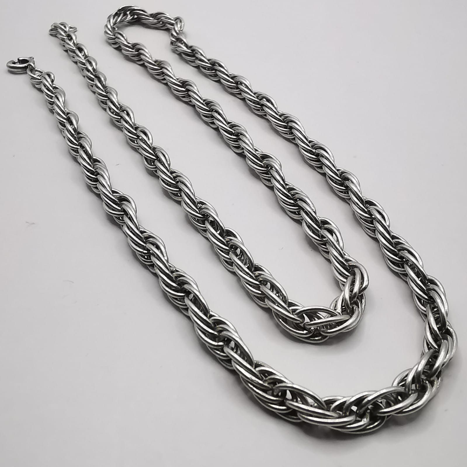 Sterling Silver Vintage Statement Jewelry Chain, 925 Sterling Silver 23,26g Size ONE SIZE - 2 Thumbnail