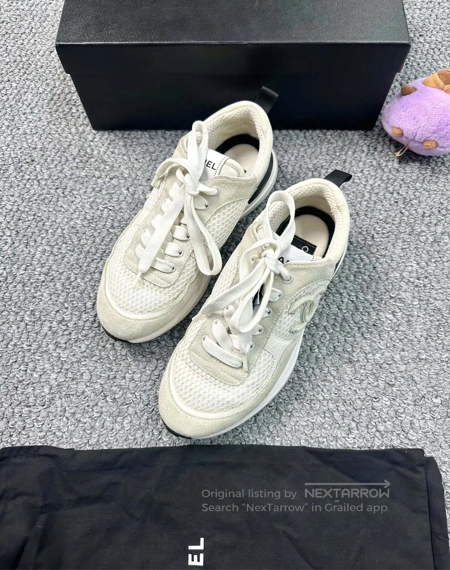 Chanel Chanel Panda Net Suede Sports Shoes| Size US 5 / EU 37 - 1 Thumbnail
