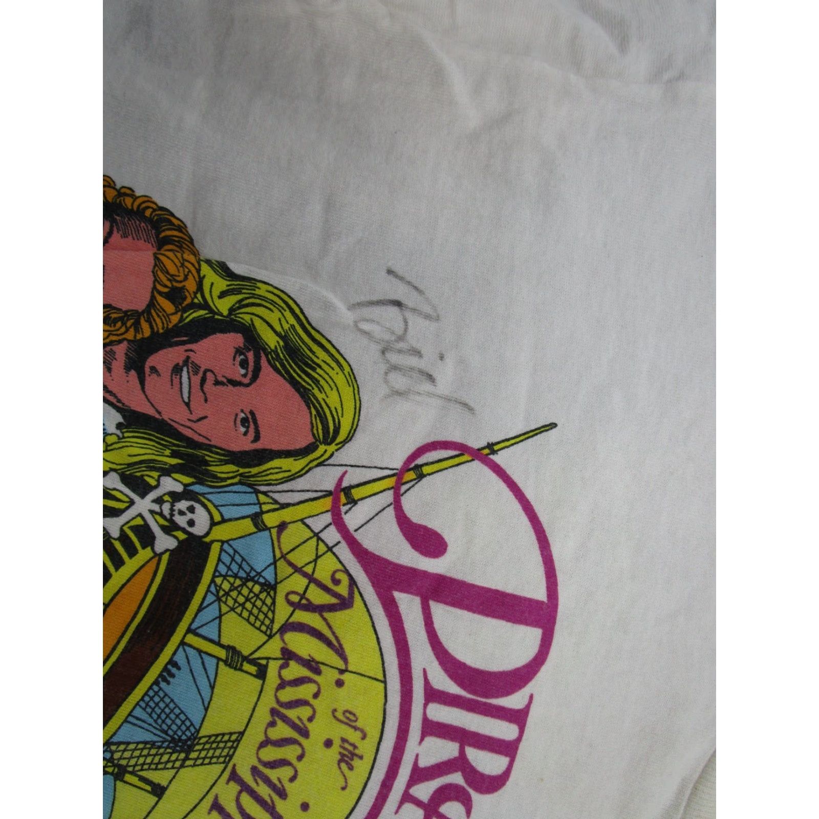 Fruit Of The Loom VINTAGE Pirates of the Mississippi Band Music SIGNED AUTOGRAPHED Shirt SZ L / Mens / White / Short Sleeve / T-Shirt Size US L / EU 52-54 / 3 - 3 Thumbnail