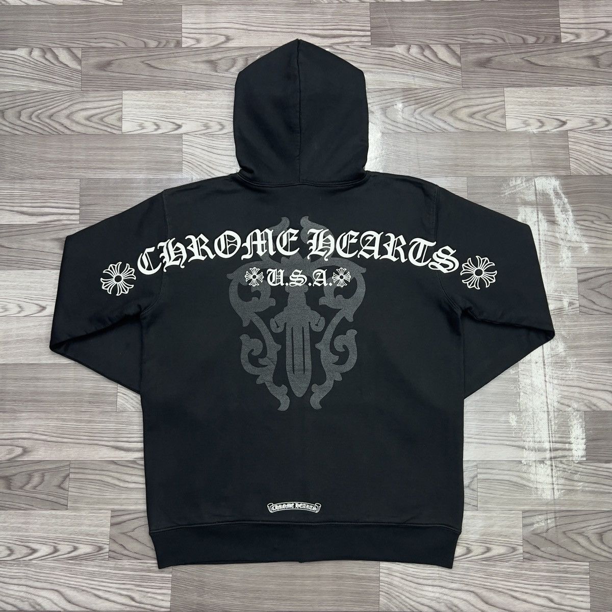 Chrome Hearts Chrome Hearts U.S.A Thermal Dagger Zip Up Hoodie Size US L / EU 52-54 / 3 - 3 Thumbnail
