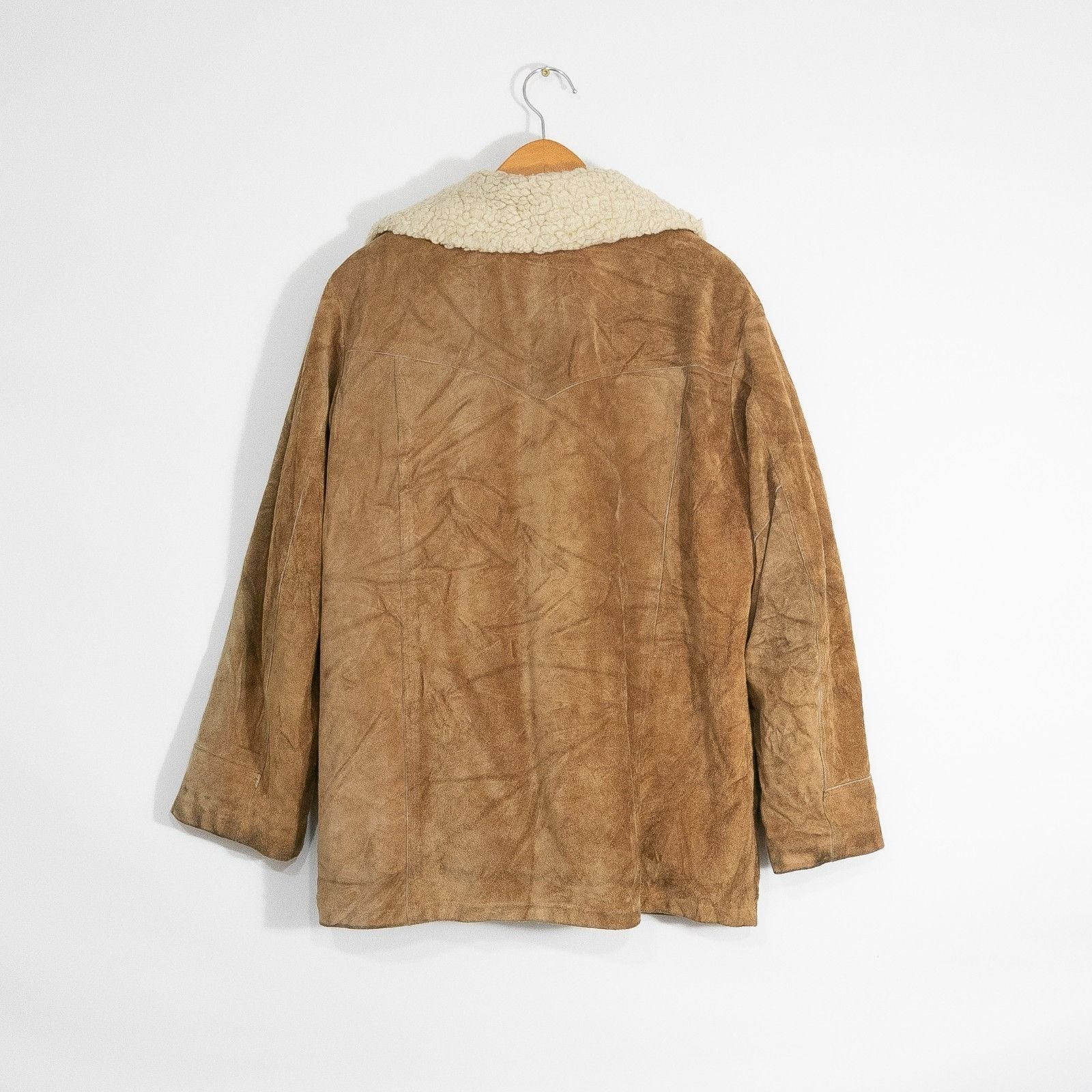 Sears Vintage Sears Leather Shop Suede Rancher Coat Jacket Mens 42 Size US XL / EU 56 / 4 - 7 Thumbnail