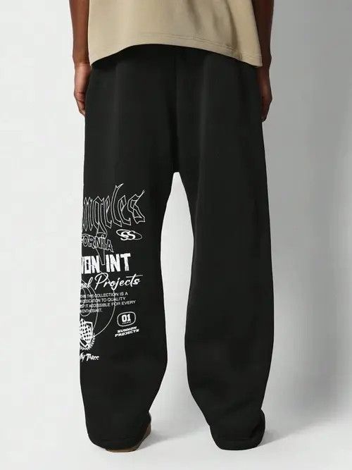 Japanese Brand Oversized straight Y2K Sweatpants Size US 36 / EU 52 - 2 Thumbnail