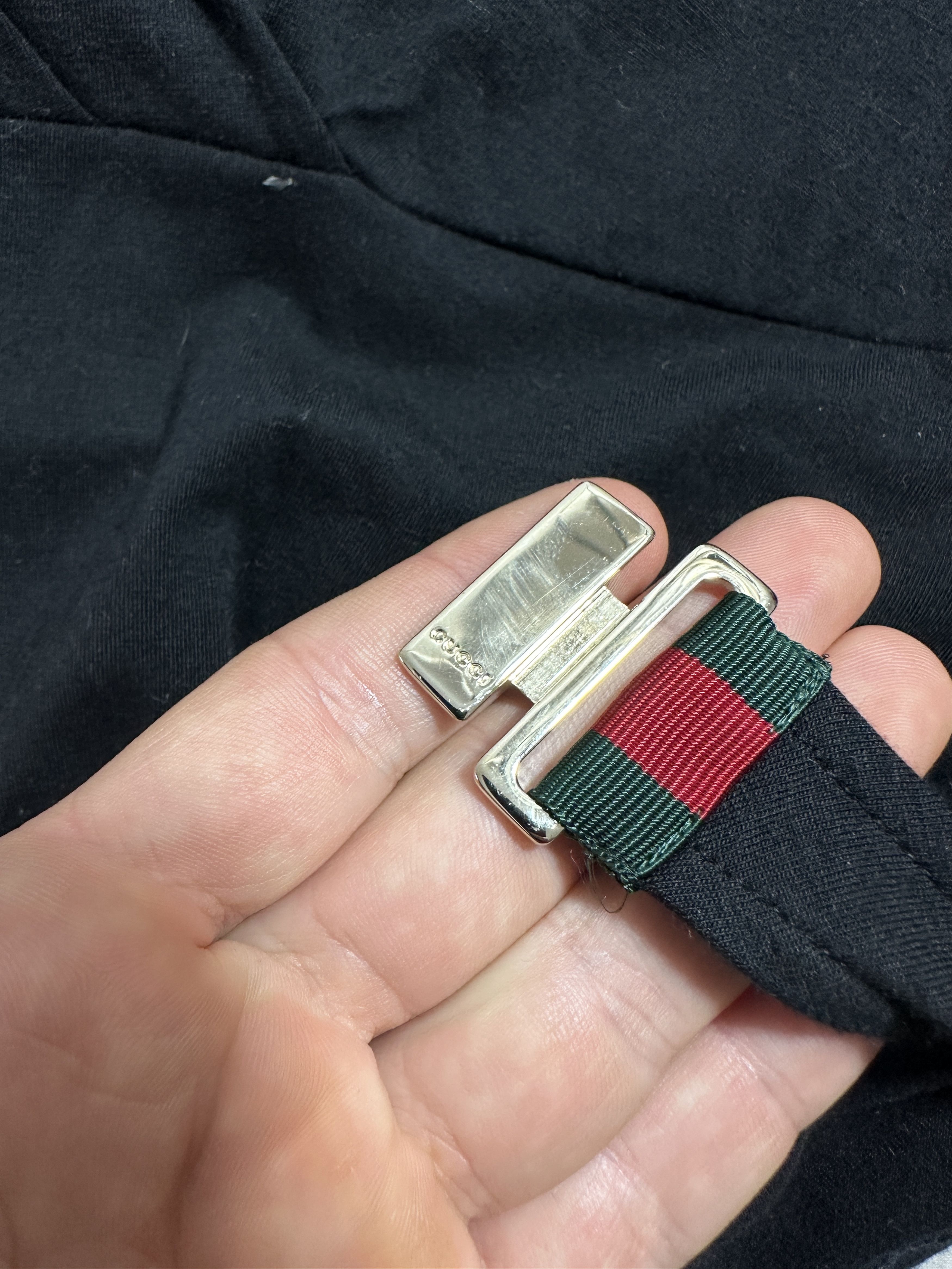 Gucci Gucci Black Web Buckle Stretch Top Sweater Pullover Size L Size L / US 10 / IT 46 - 12 Thumbnail