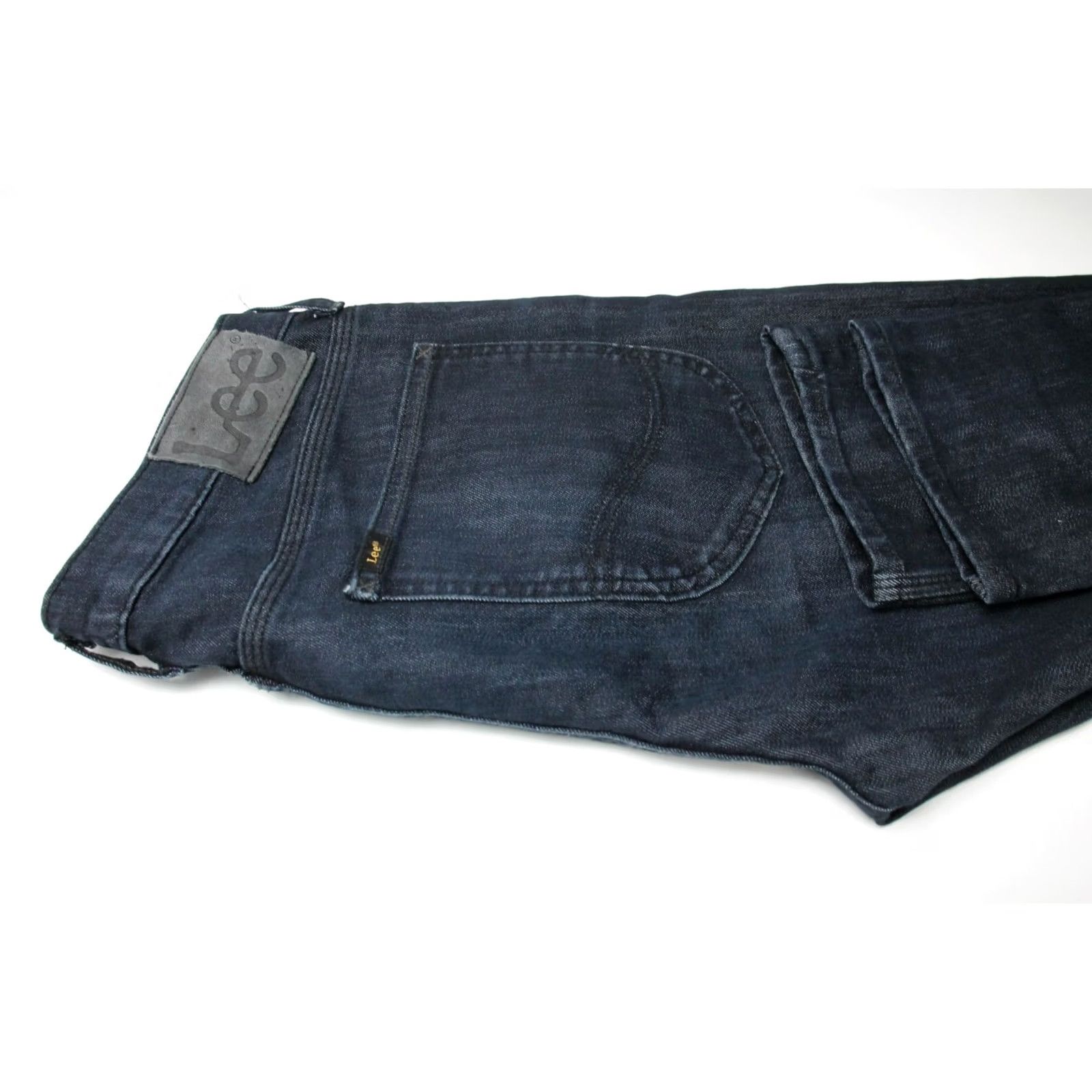 Lee LEE Luke Jeans Men's W31/L32 Stretch Dark Blue Denim Zip Fly Slim Fit Jeans Size US 31 - 4 Thumbnail