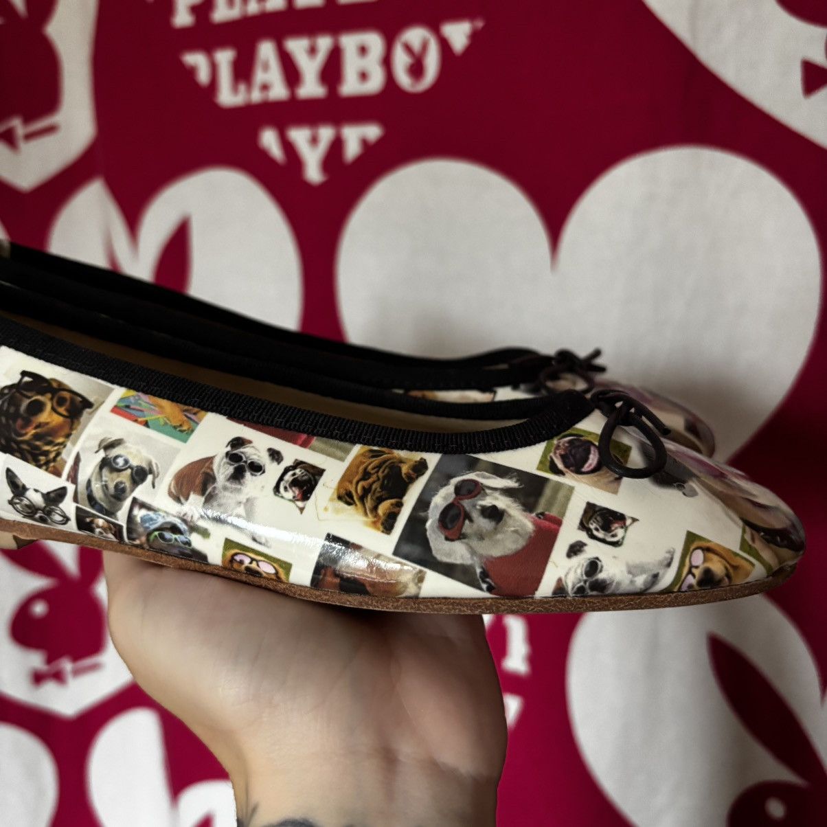 Other Vintage Funny Ballet Shoes With Dogs :) Size US 6 / IT 36 - 13 Thumbnail