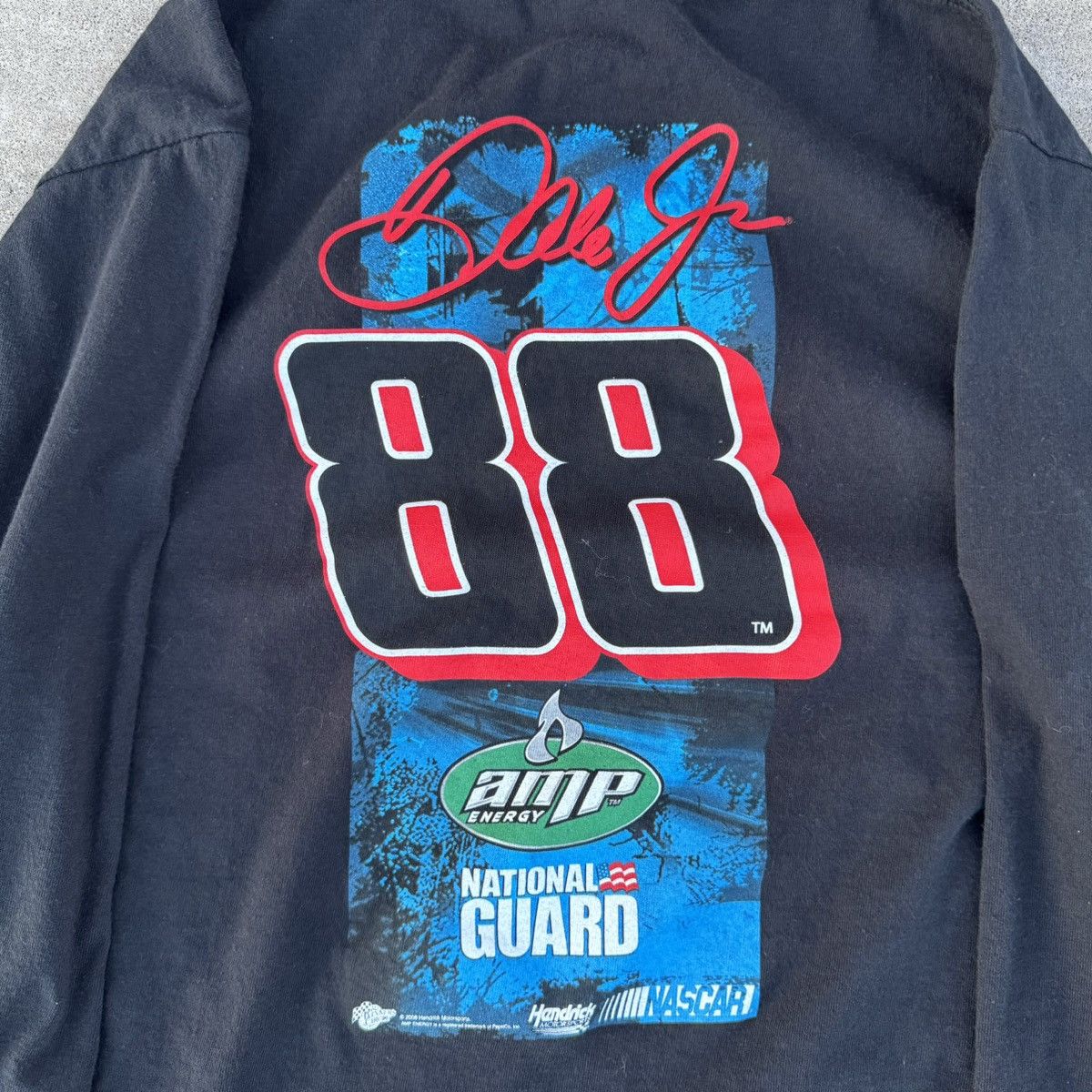 Harley Davidson × NASCAR × Stussy Vintage Y2K Black Nascar Dale Earnhardt Graphic Longsleeve S Size US M / EU 48-50 / 2 - 13 Thumbnail