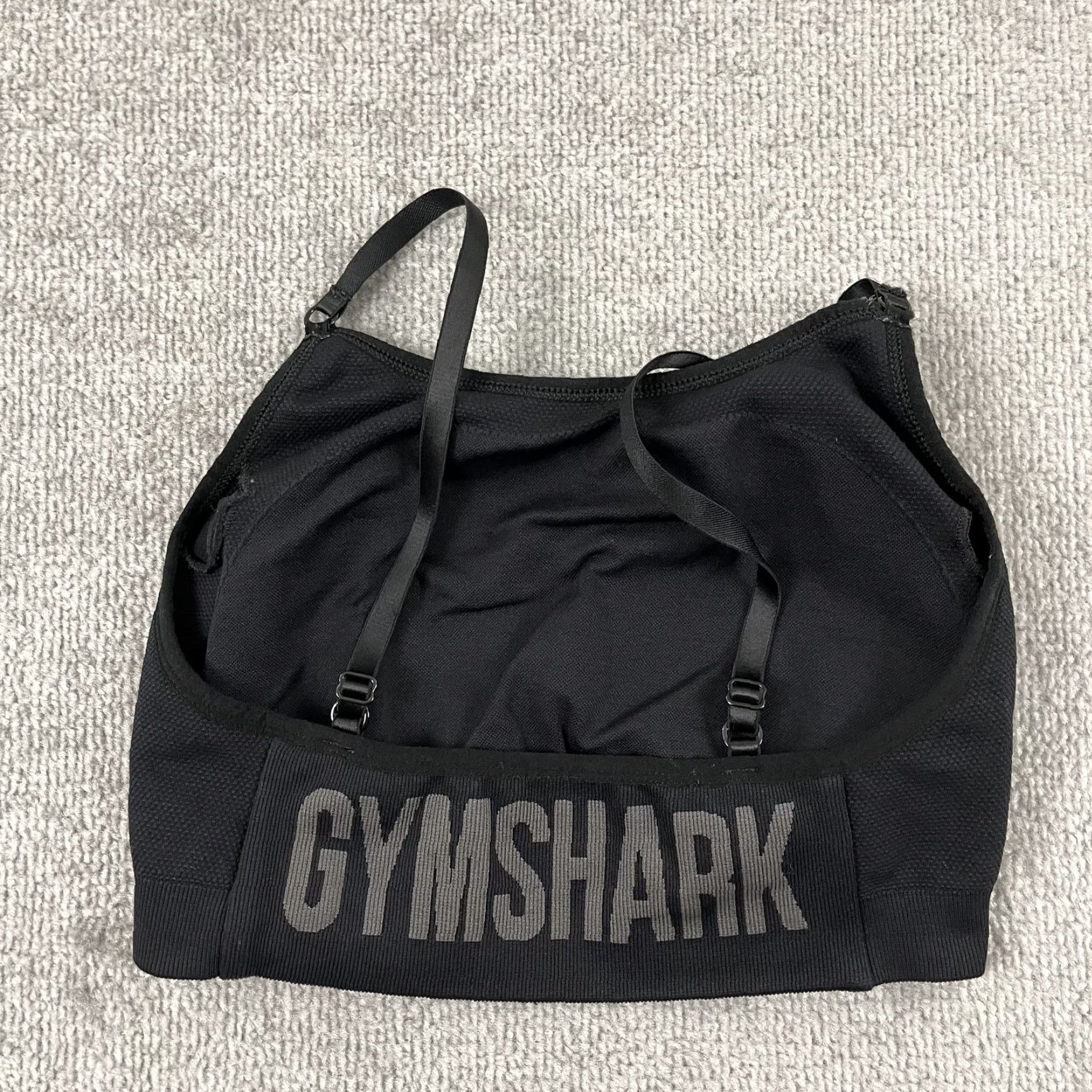 Gymshark GYMSHARK Sports Bra Womens XS/Small Black Workout Yoga Gym Train Size ONE SIZE - 2 Thumbnail