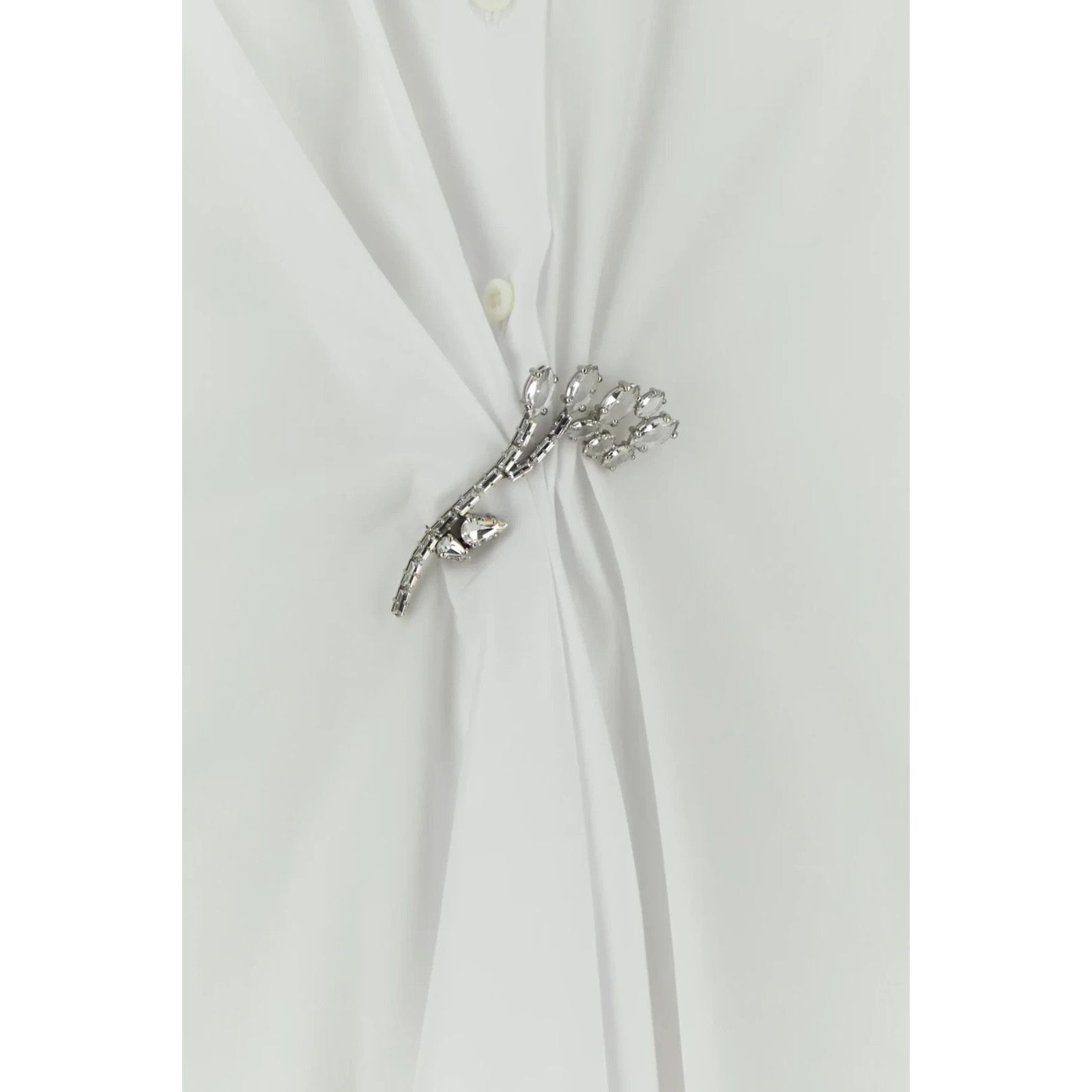 PRADA White Poplin Shirt New )