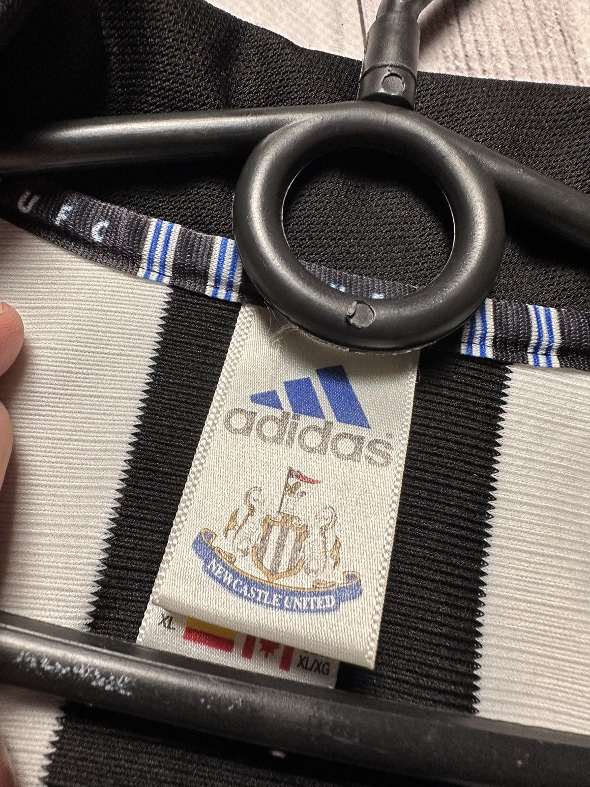 Adidas × Vintage Vintage New Castle United Adidas soccer jersey size M/L Size US M / EU 48-50 / 2 - 6 Thumbnail