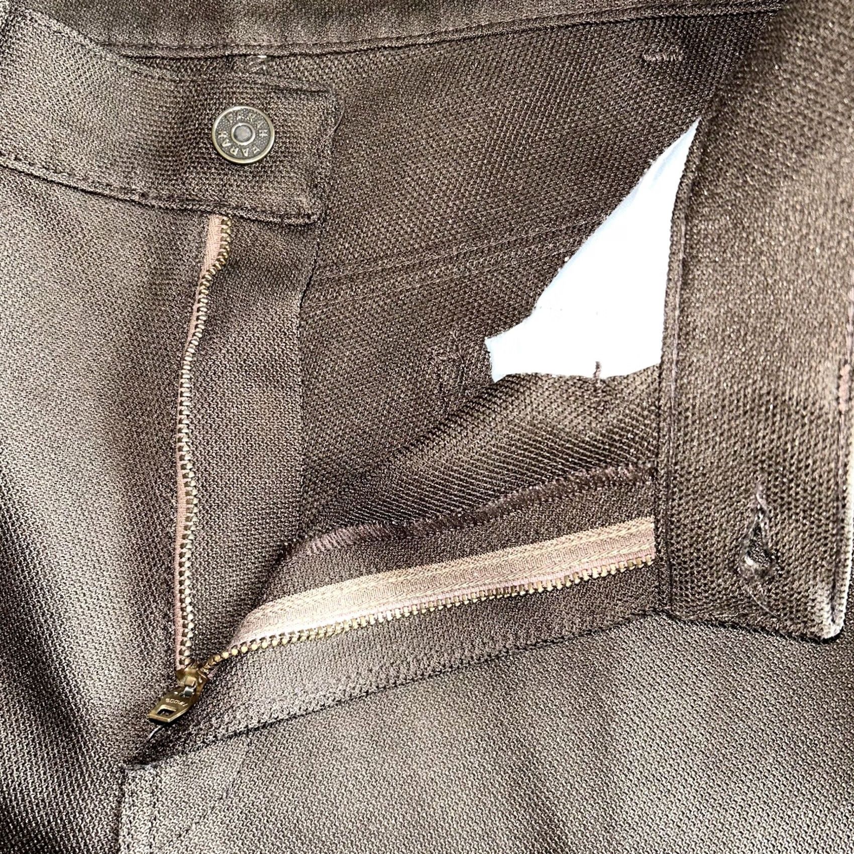 Farah VINTAGE Farah Clothing Co Pants Men's Brown 33x27 Flare Polyester 70s 80s Cowboy Western Size US 33 - 7 Thumbnail