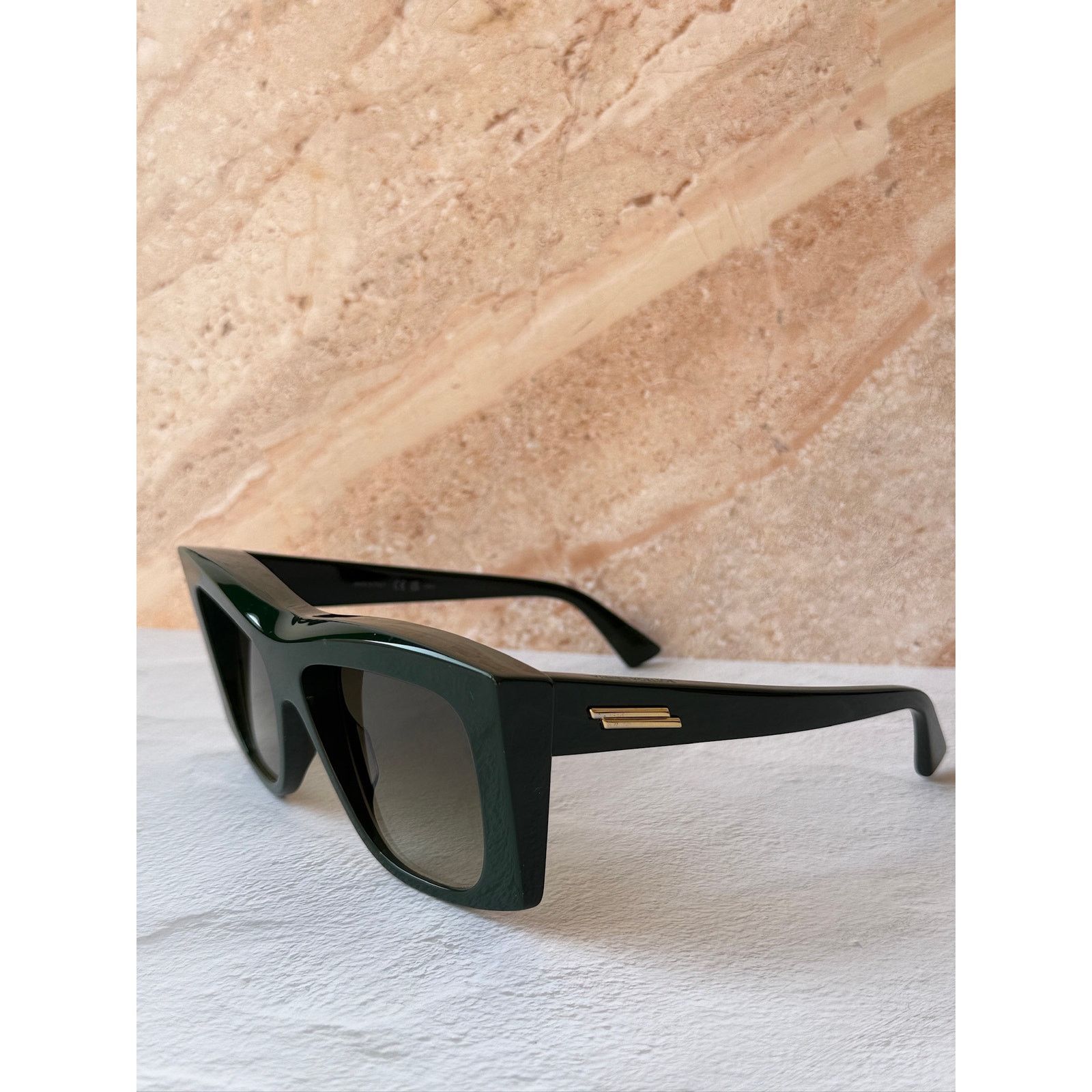 Bottega Veneta NEW Bottega Veneta BV1270S Green Oversized Sunglasses Size ONE SIZE - 3 Thumbnail