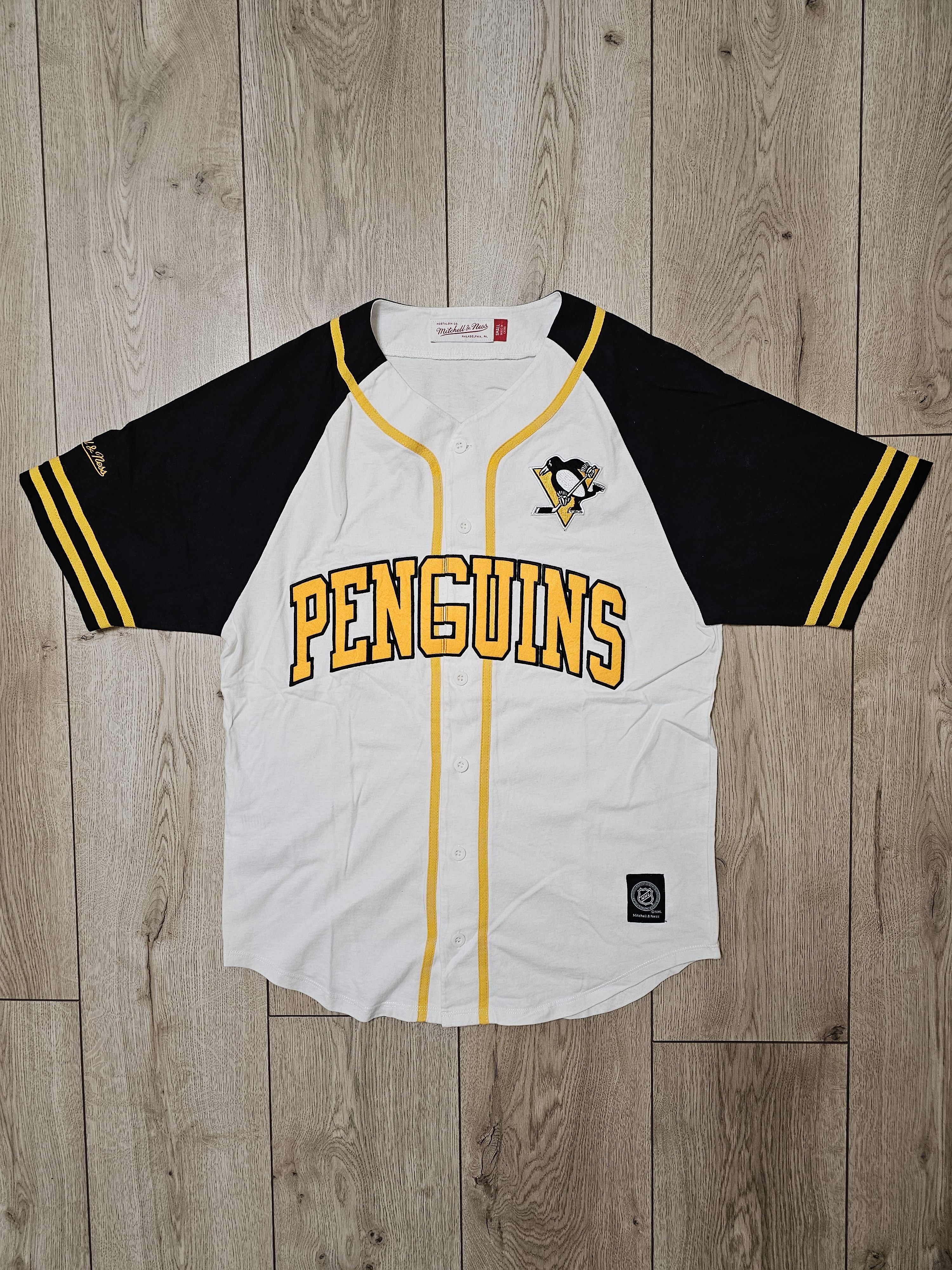 Mitchell & Ness PITTSBURGH PENGUINS HOCKEY SHIRT WHITE PRACTICE JERSEY Size US S / EU 44-46 / 1 - 1 Thumbnail