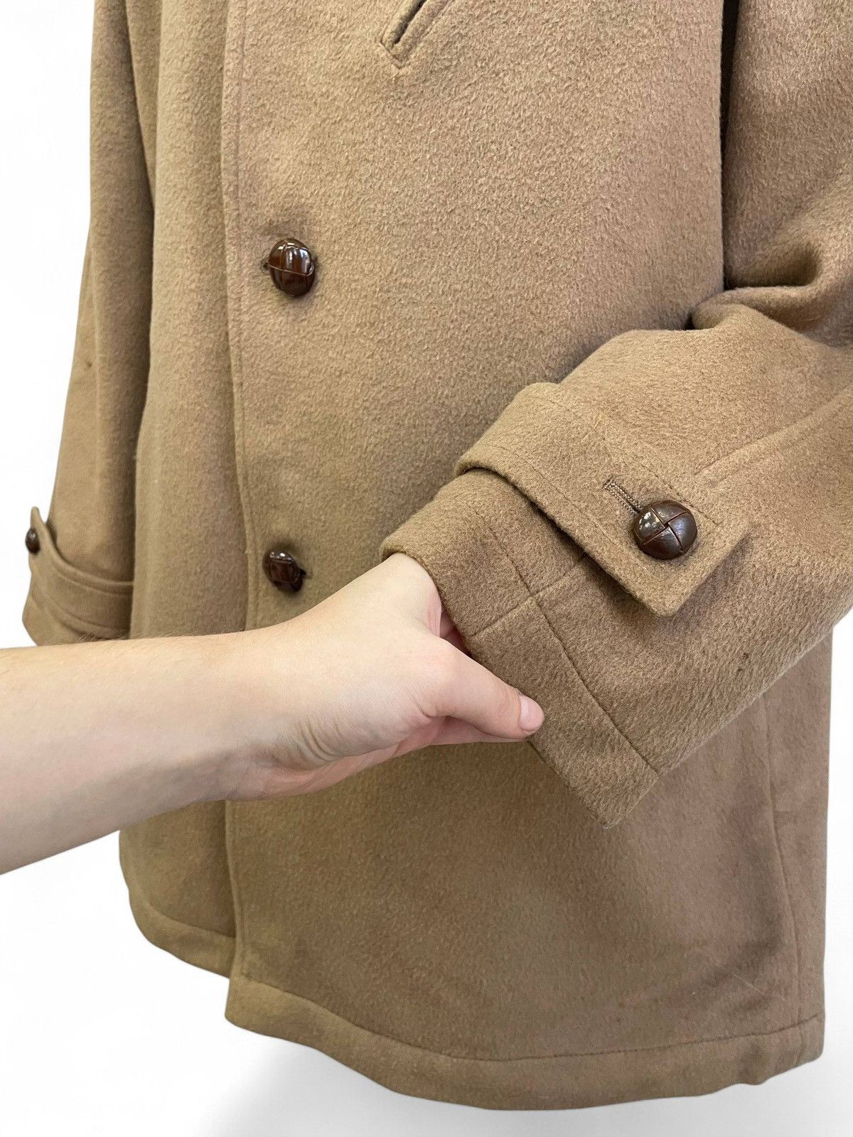 McGregor McGregor beige wool coat vintage mid-length button style Size US L / EU 52-54 / 3 - 5 Thumbnail