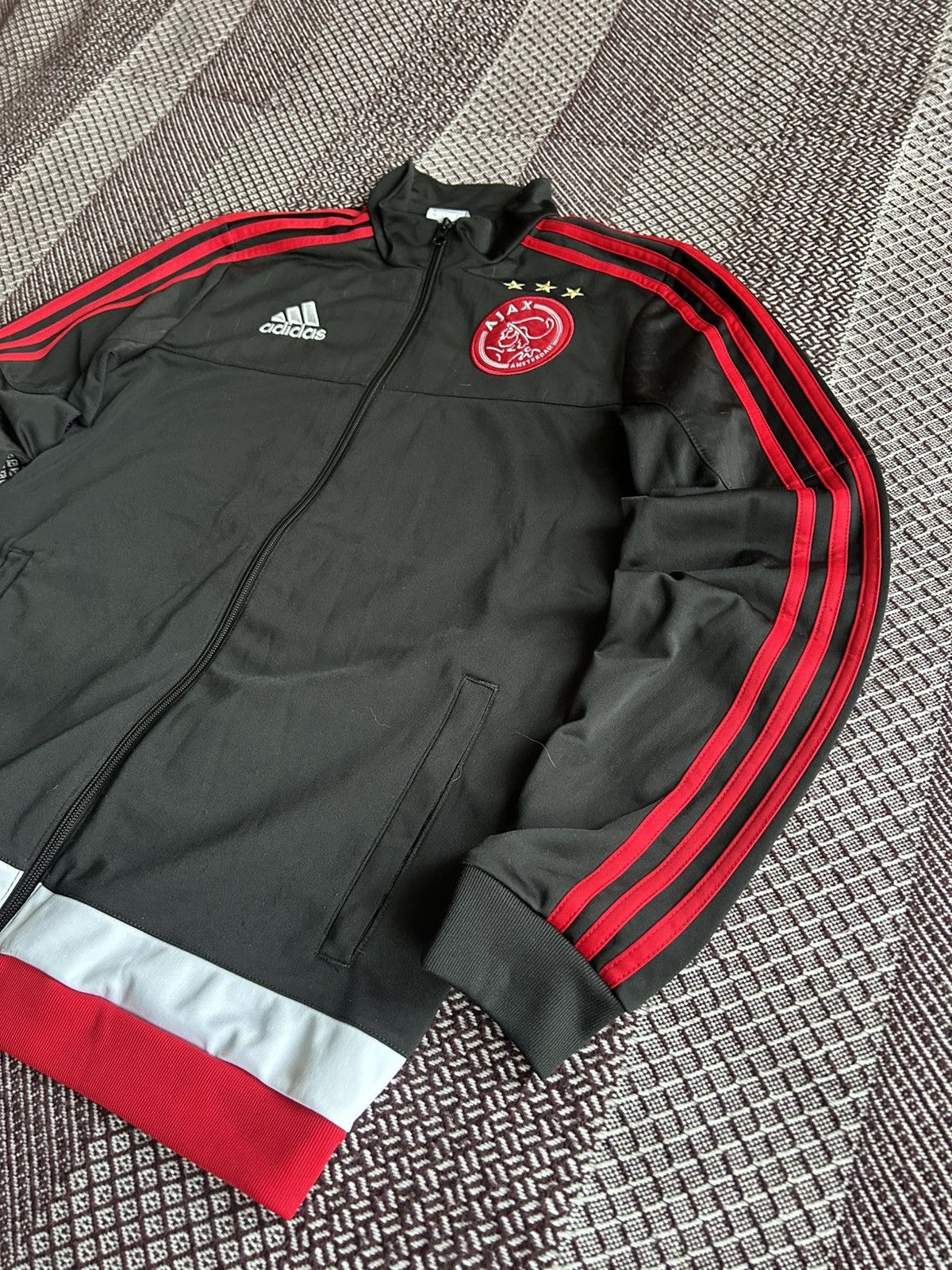 Adidas Vintage Adidas x Ajax Amsterdam Football Zip Hoodie Jacket Size US S / EU 44-46 / 1 - 5 Thumbnail