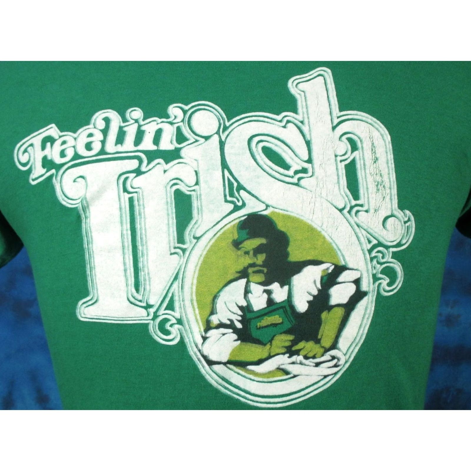 Vintage VINTAGE MALONE’S BAR T-Shirt 80s Irish Georgia St. Patrick's Day XS Green Mens 1970s-1990s irish single stitch Size US XS / EU 42 / 0 - 2 Thumbnail