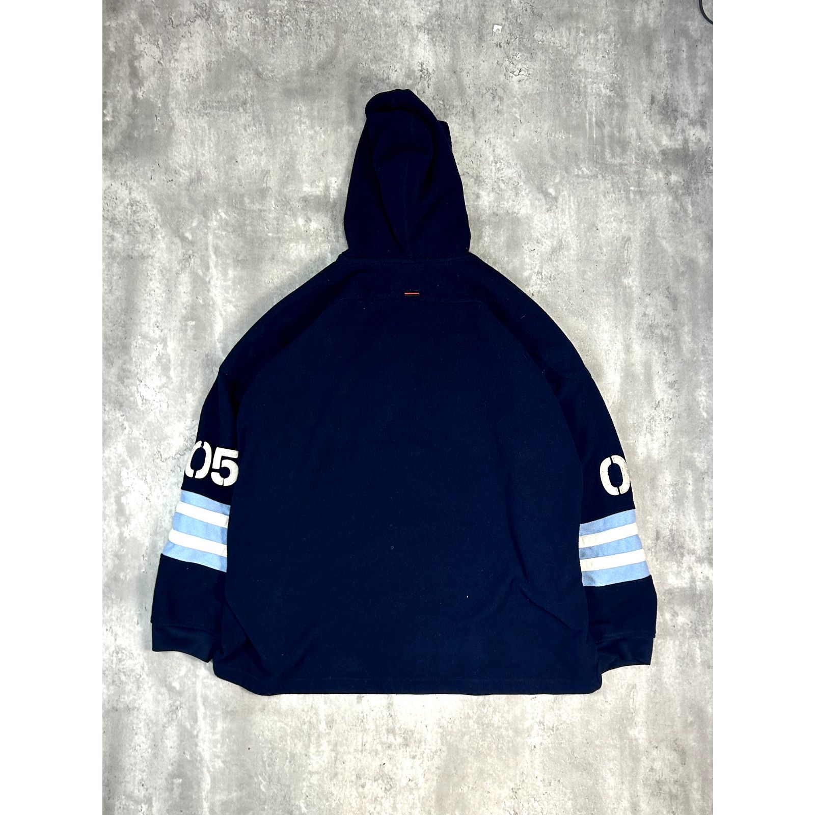 Fubu Vintage Y2K FUBU Hooded Fleece Sweatshirt Size 2XL Blue Size US XXL / EU 58 / 5 - 2 Thumbnail