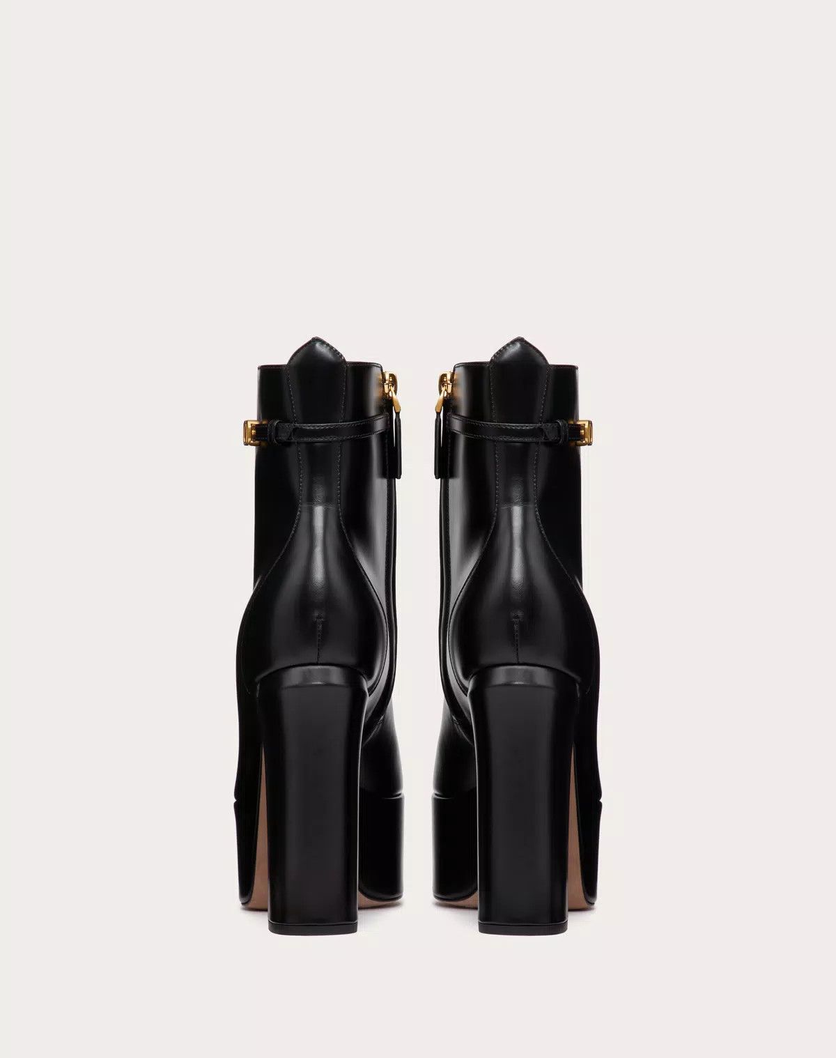 Valentino o1s1wg110426 Tan-Go Platform Ankle Boots in Calfskin 120mm Size US 8 / IT 38 - 3 Thumbnail