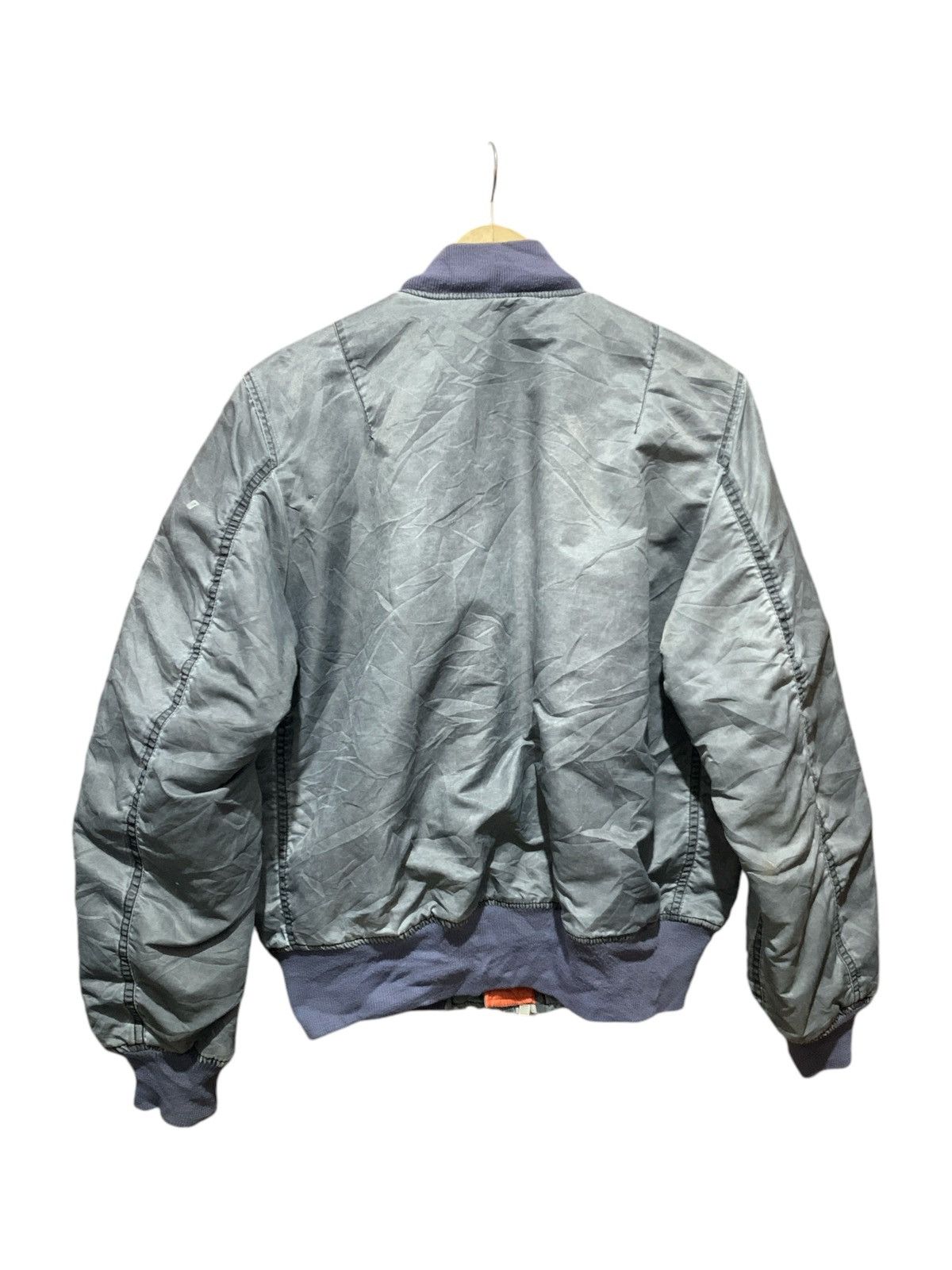 Vintage Vintage Sun Faded U.S Air Force Flight Ma1 Bomber Jacket Size US L / EU 52-54 / 3 - 3 Thumbnail