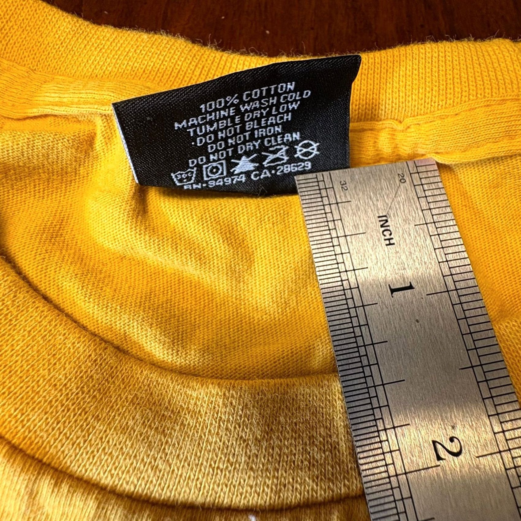 Vintage Stüssy World Tour UFO Graphic Shirt Yellow Mens Medium Streetwear Tee Size US M / EU 48-50 / 2 - 6 Thumbnail