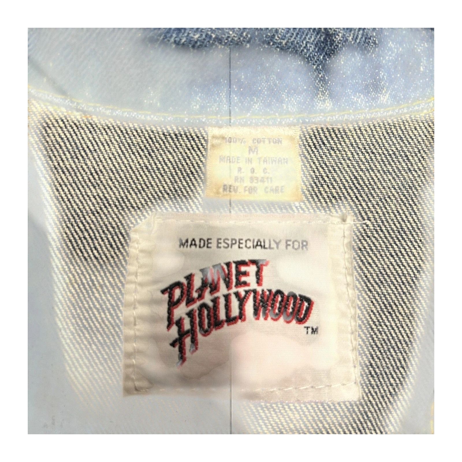 Planet Hollywood Vintage 80'S 90'S Planet Hollywood Las Vegas Blue Denim Jack Size US M / EU 48-50 / 2 - 2 Thumbnail